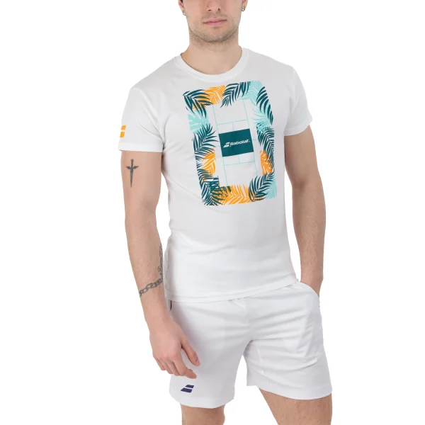 BABOLAT Tshirt Exercise Message White