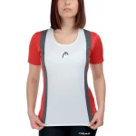 HEAD Tshirt Club 25 Tech Red White
