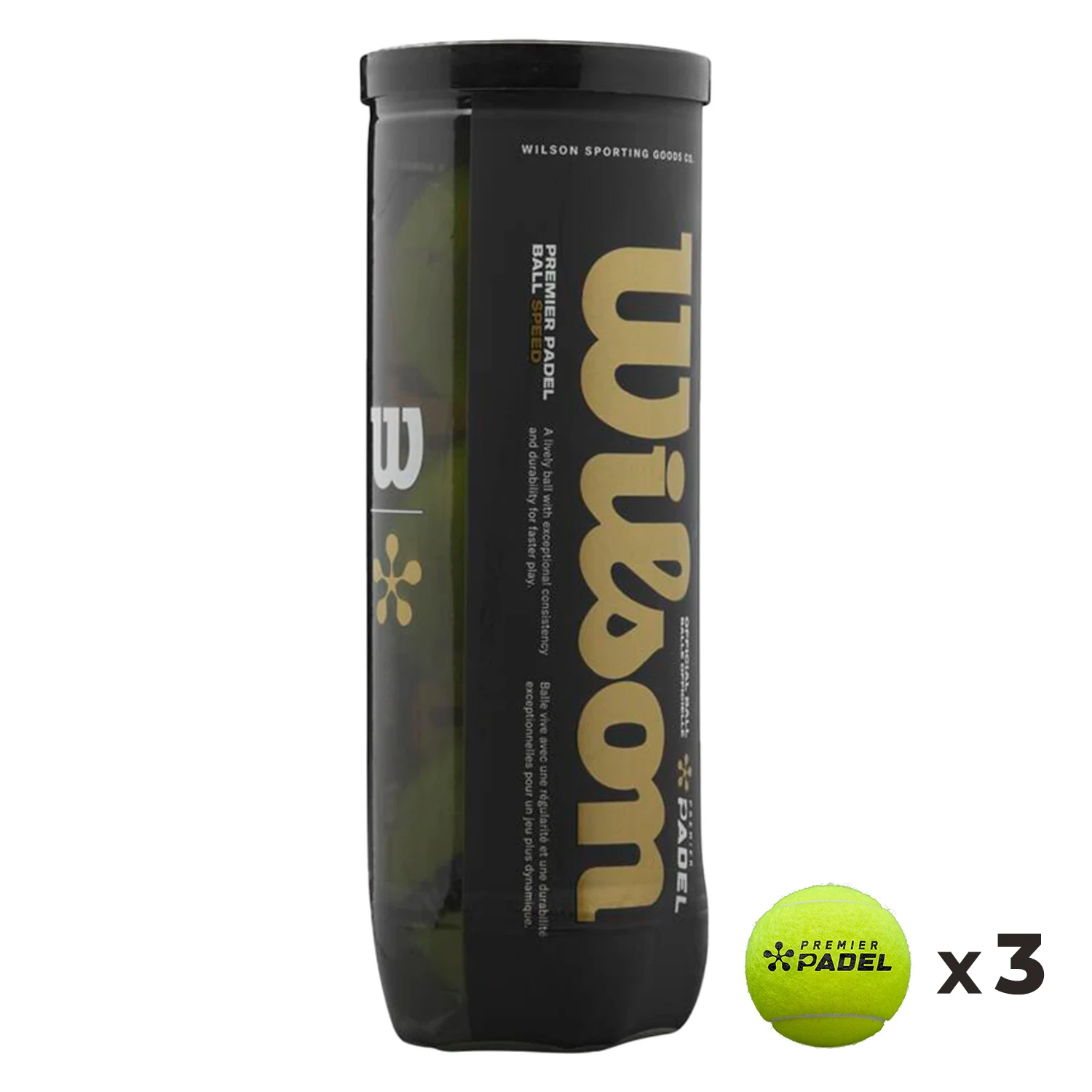 Wilson Padel Ball Premier Speed X3