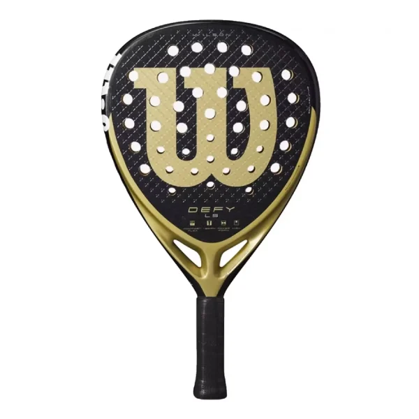 WILSON Padel Racket Defy LS V1 Gold Black 2025
