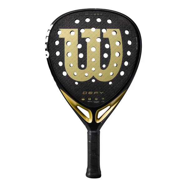 WILSON Padel Racket Defy V1 Gold Black 2025