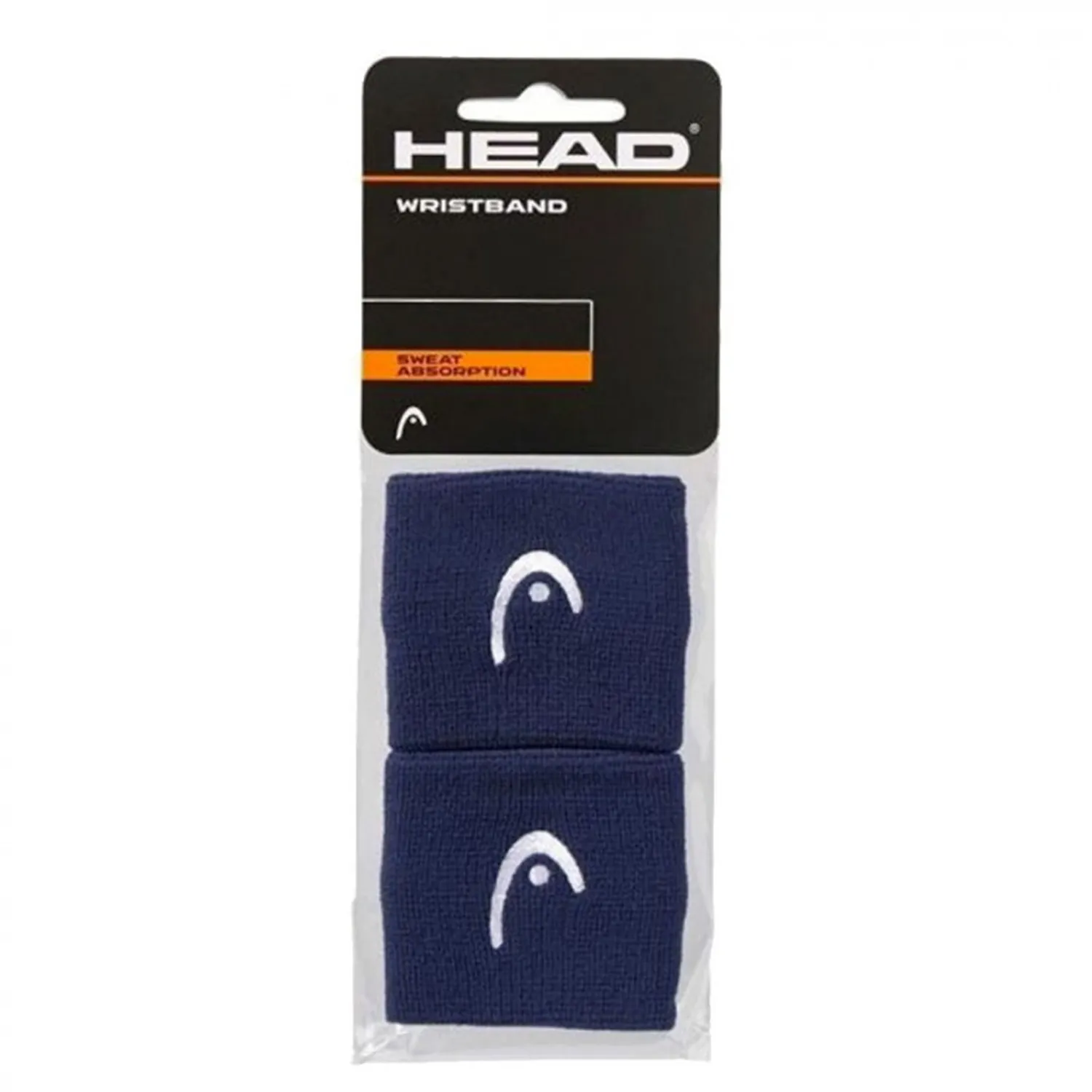 HEAD Wristband 2.5 Navy 2 Pieces