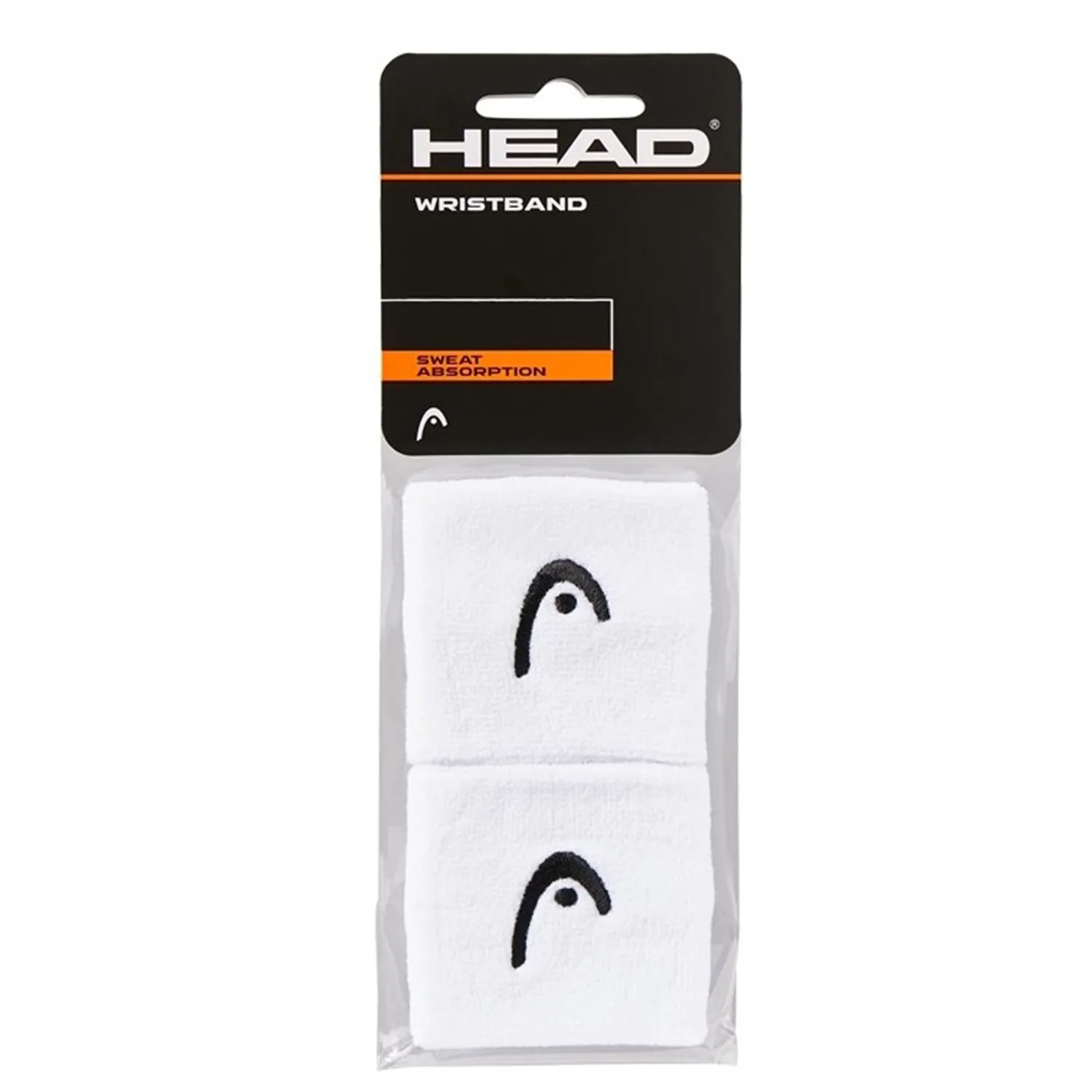 HEAD Wristband 2.5 White 2 Pieces