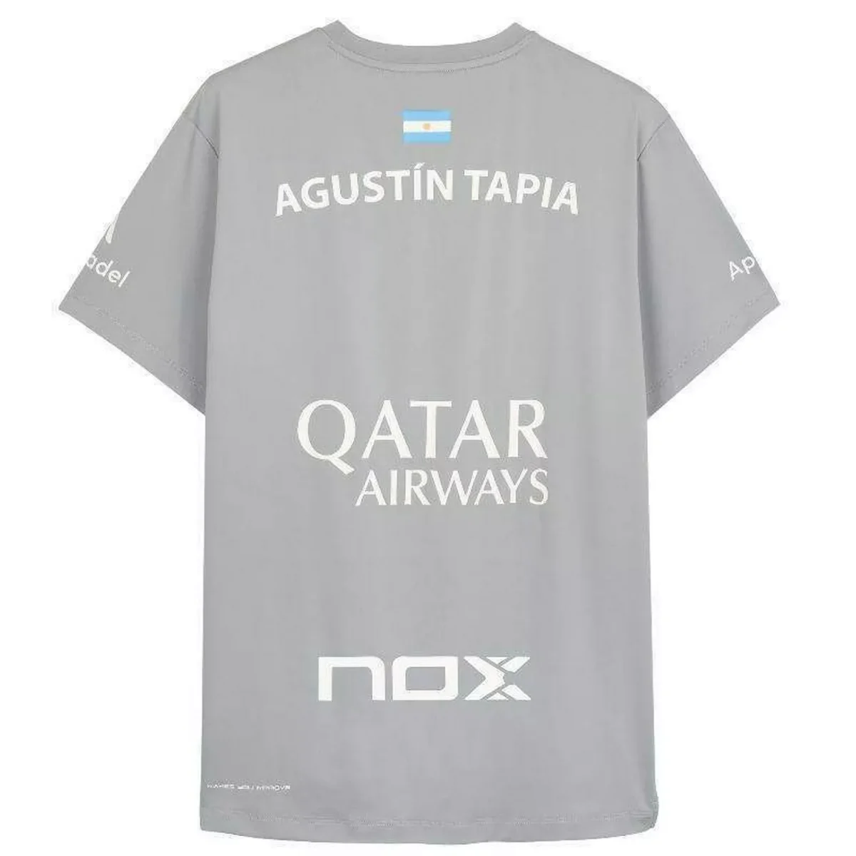 NOX Tshirt AT10 Agustin Tapia Sponsors Grey