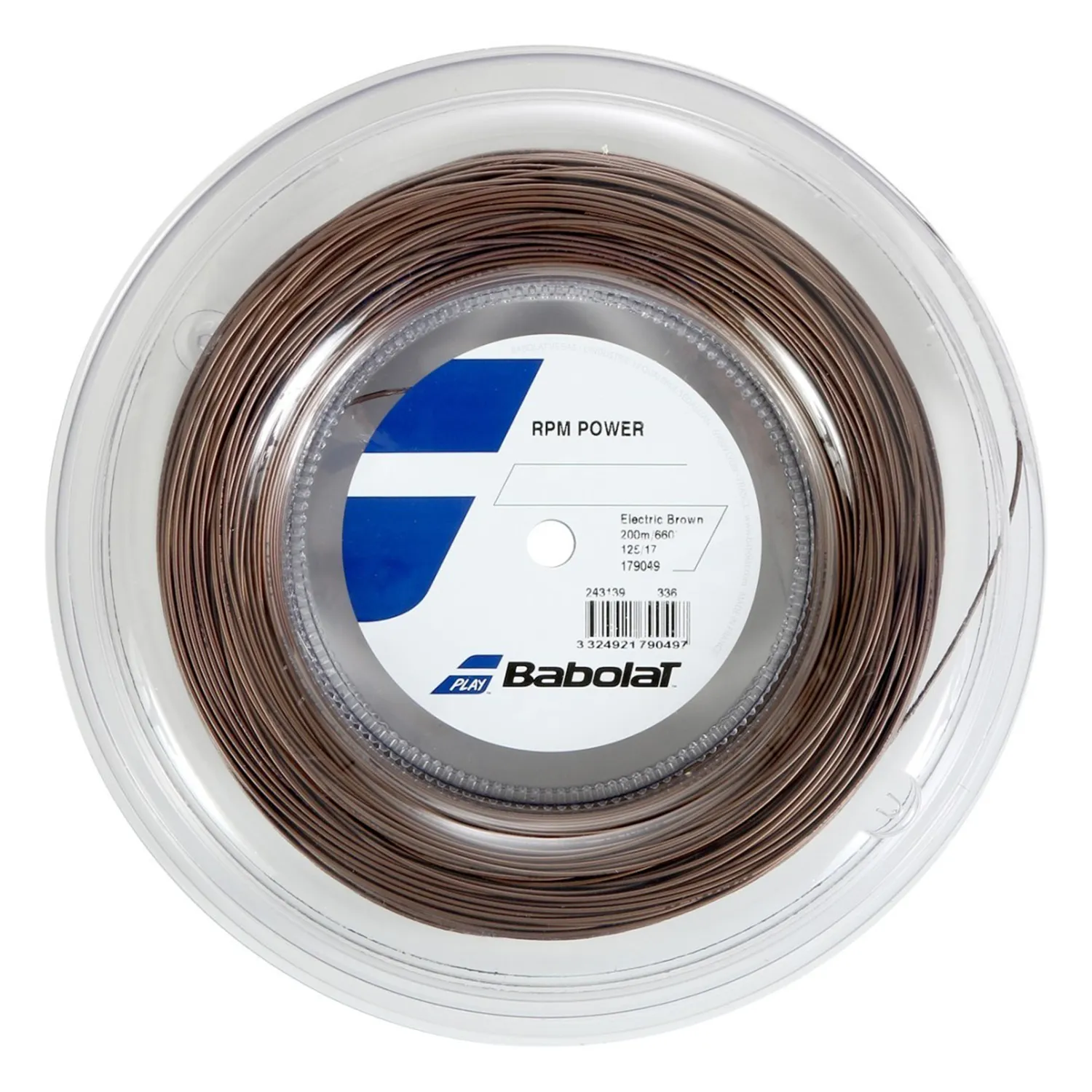 BABOLAT Tennis string RPM Power 200M Brown
