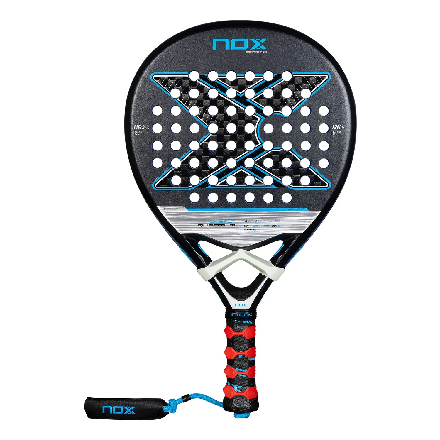 NOX Padel Racket Quantum 12K Cobalt 2025