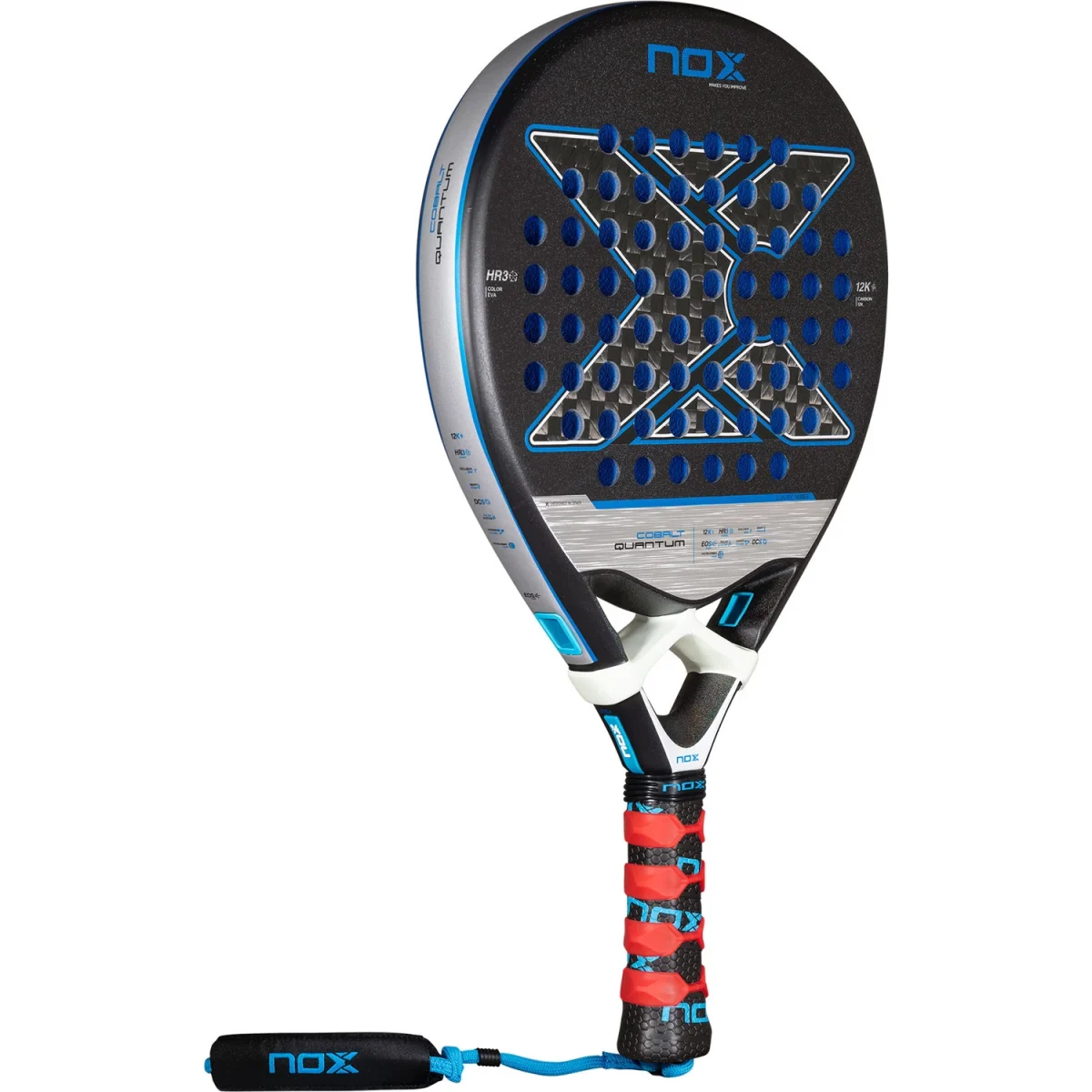 NOX Padel Racket Quantum 12K Cobalt 2025