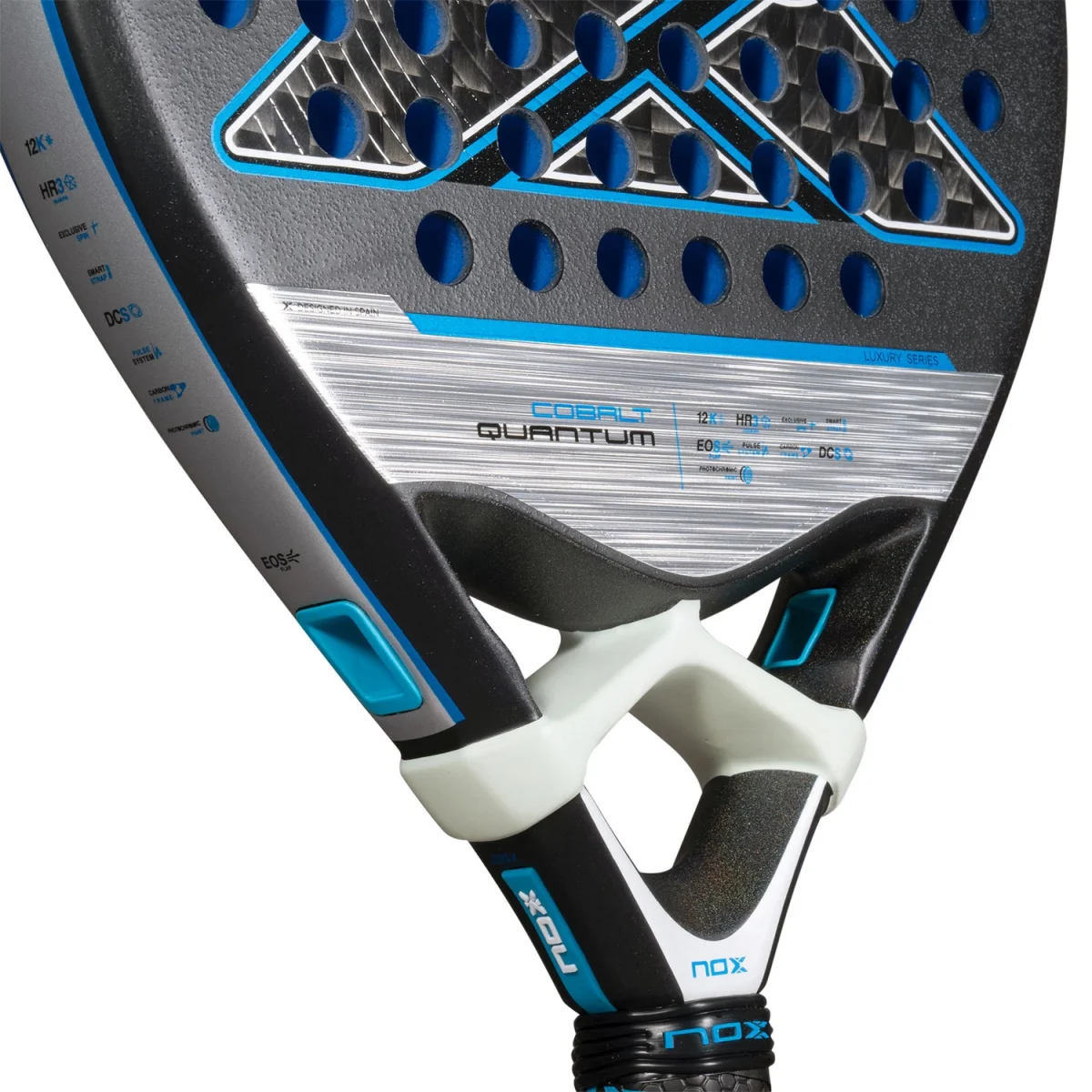 NOX Padel Racket Quantum 12K Cobalt 2025