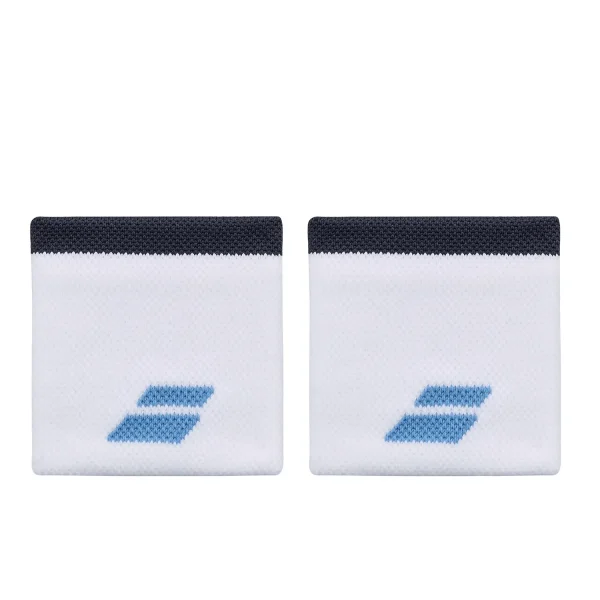 BABOLAT Wristband Logo 2.5″ White 2 Pieces