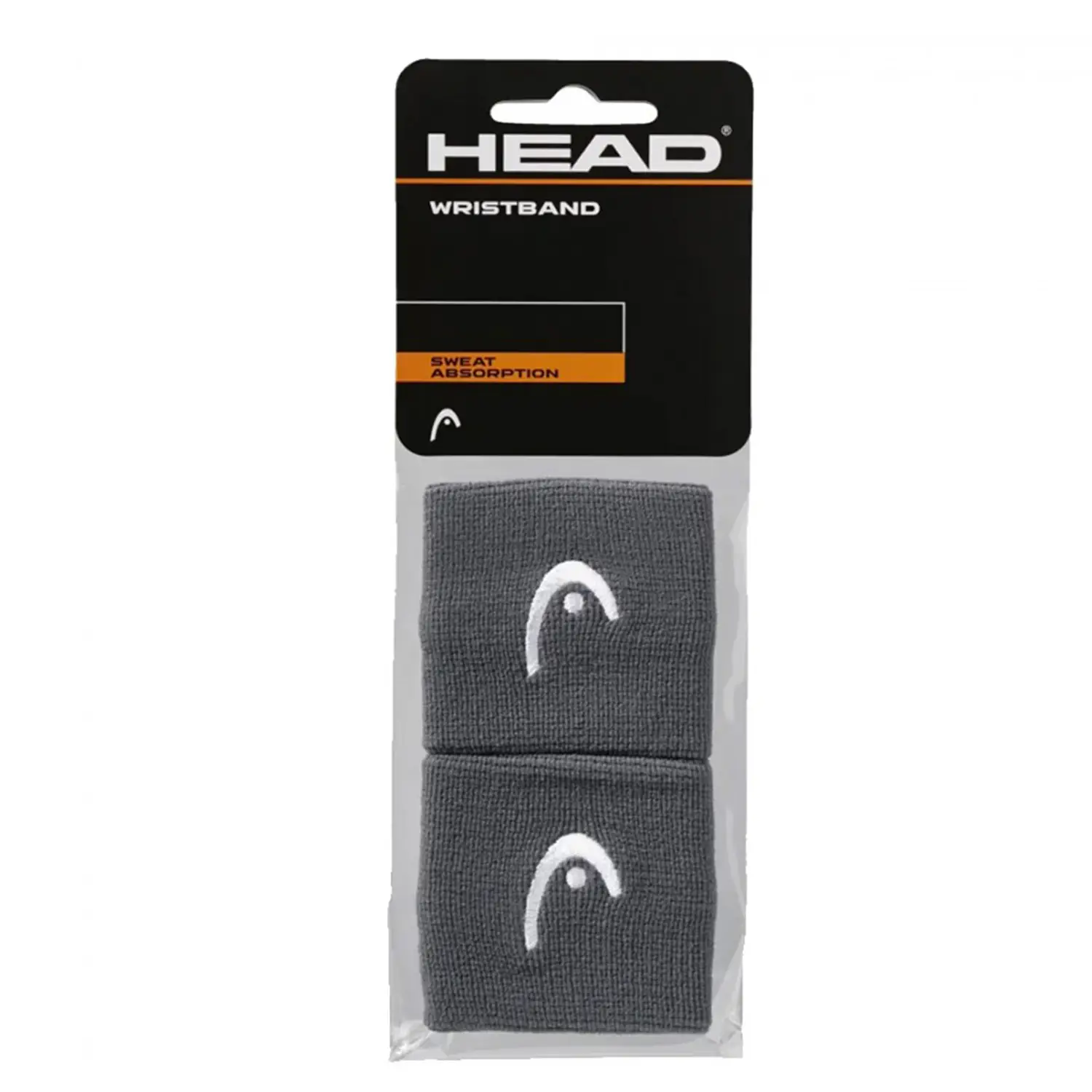 HEAD Wristband 2.5″ Grey 2 Pieces