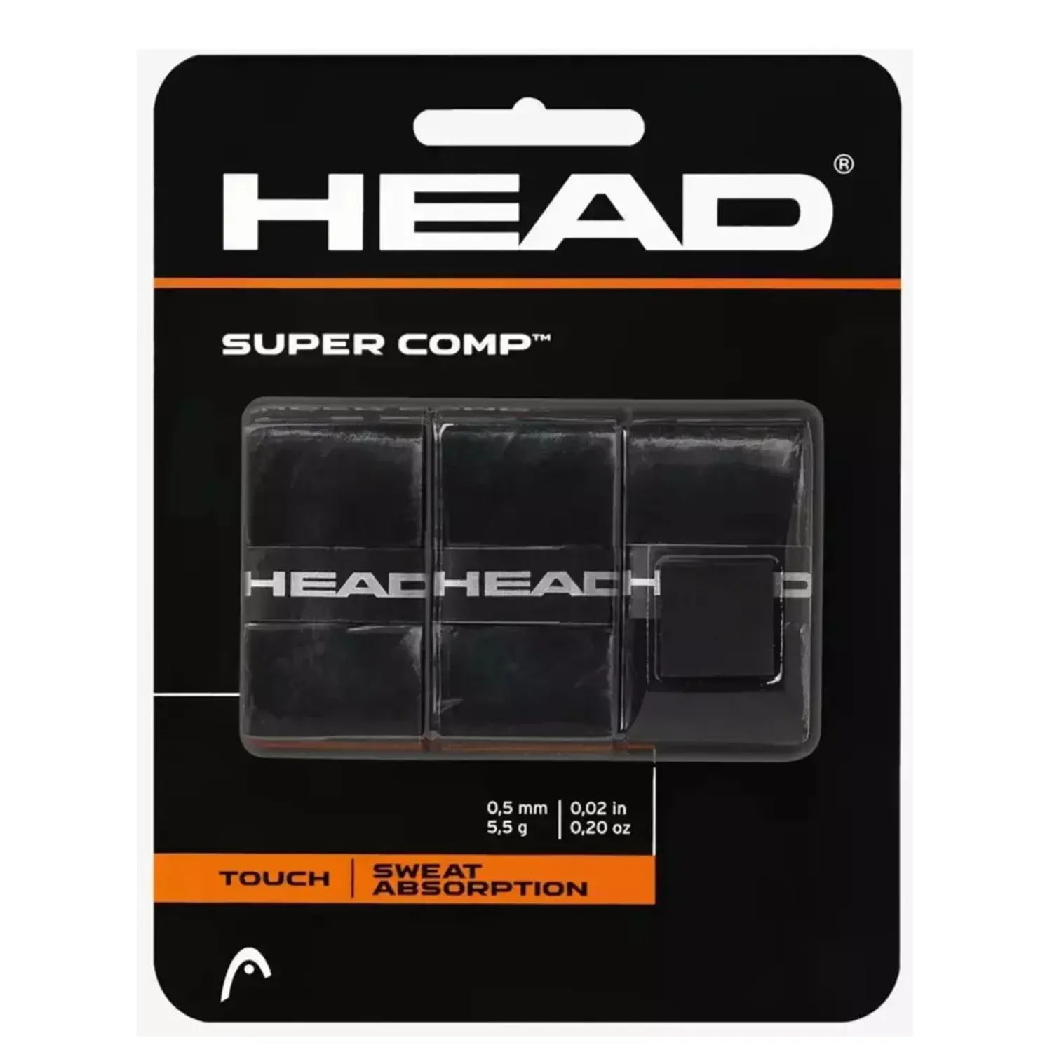 HEAD Padel Super Comp Overgrip Black X 3