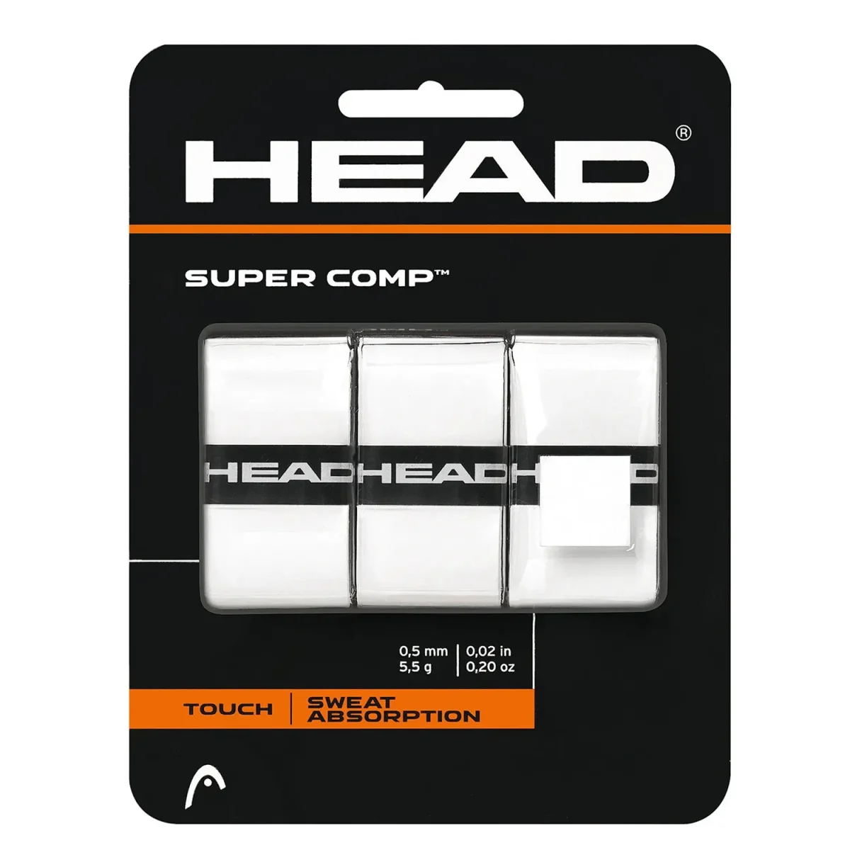 HEAD Padel Super Comp Overgrip White X 3