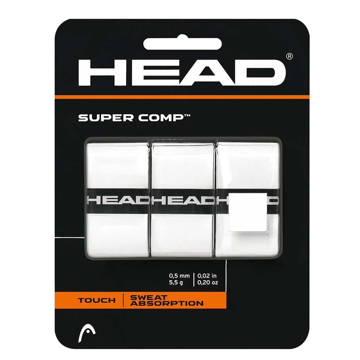 HEAD Padel Super Comp Overgrip White X 3