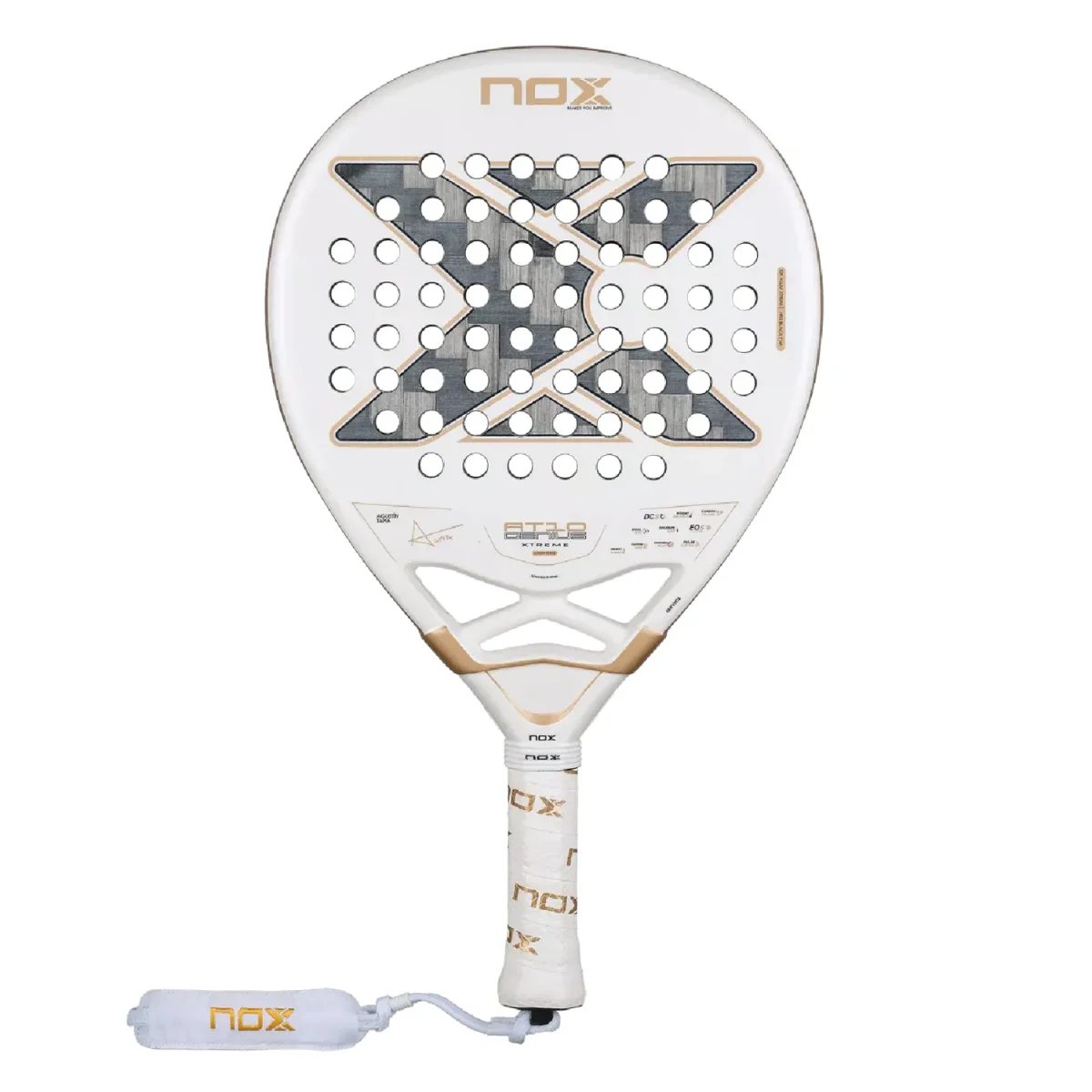 NOX Padel Racket AT10 Luxury Genius 12K Alum Xtrem 2026 (By Agustin Tapia)