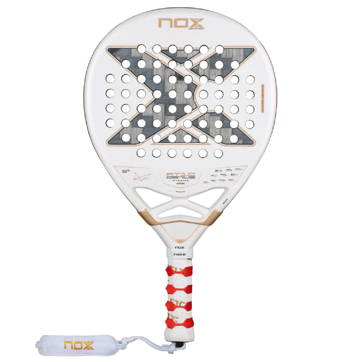 NOX Padel Racket AT10 Luxury Genius 12K Alum Xtrem 2026 (By Agustin Tapia)
