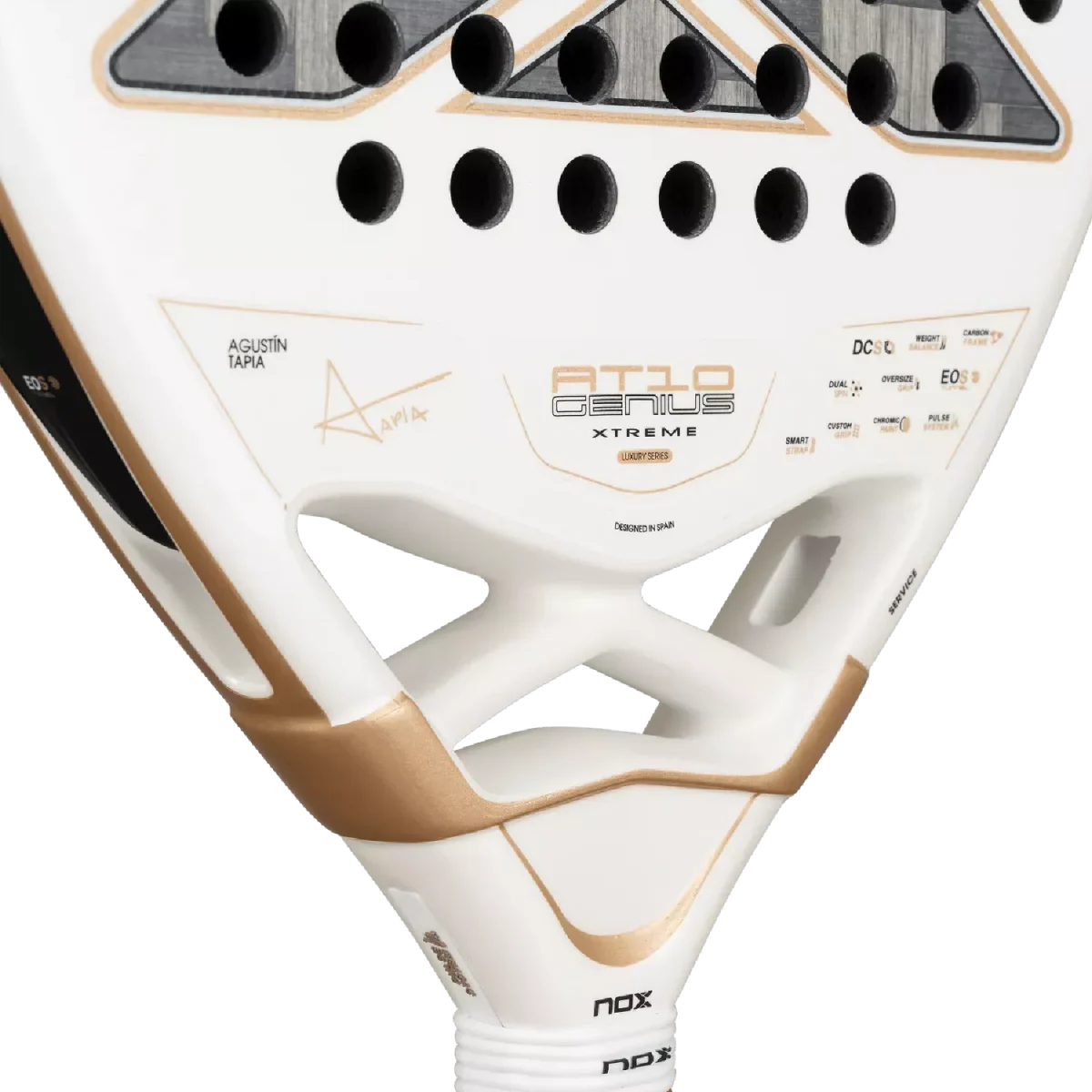 NOX Padel Racket AT10 Luxury Genius 12K Alum Xtrem 2026 (By Agustin Tapia)