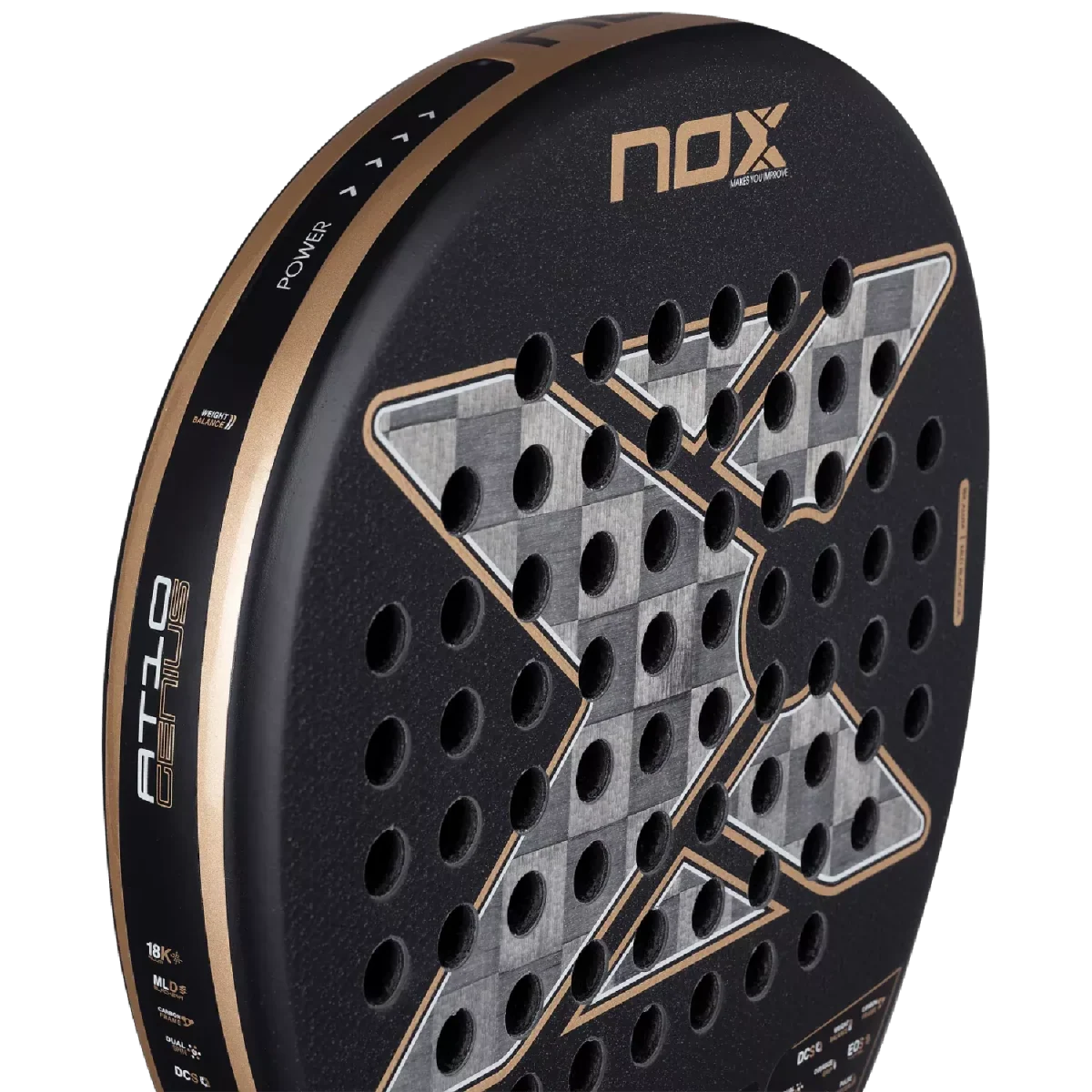 NOX Padel Racket AT10 Luxury Genius 18K Alum 2026 (By Agustin Tapia)