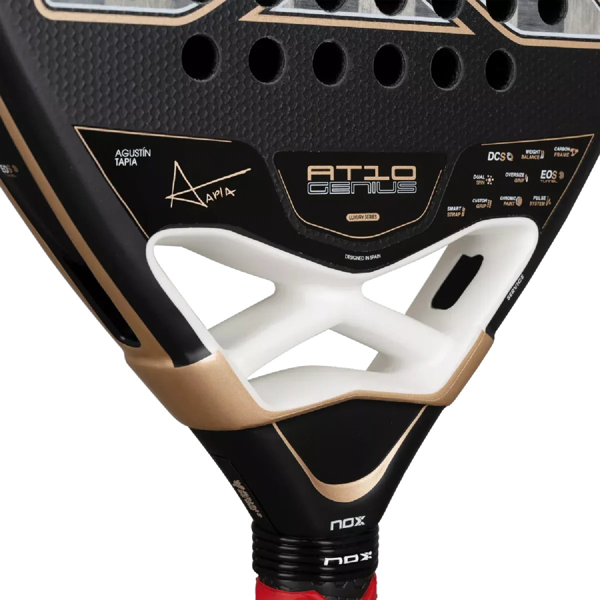 NOX Padel Racket AT10 Luxury Genius 18K Alum 2026 (By Agustin Tapia)