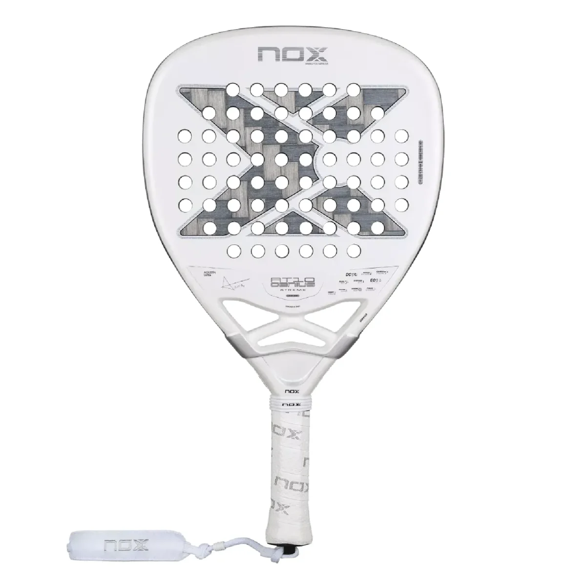 NOX Padel Racket AT10 Luxury Genius Attack 12K Alum Xtrem 2026 (By Agustin Tapia)