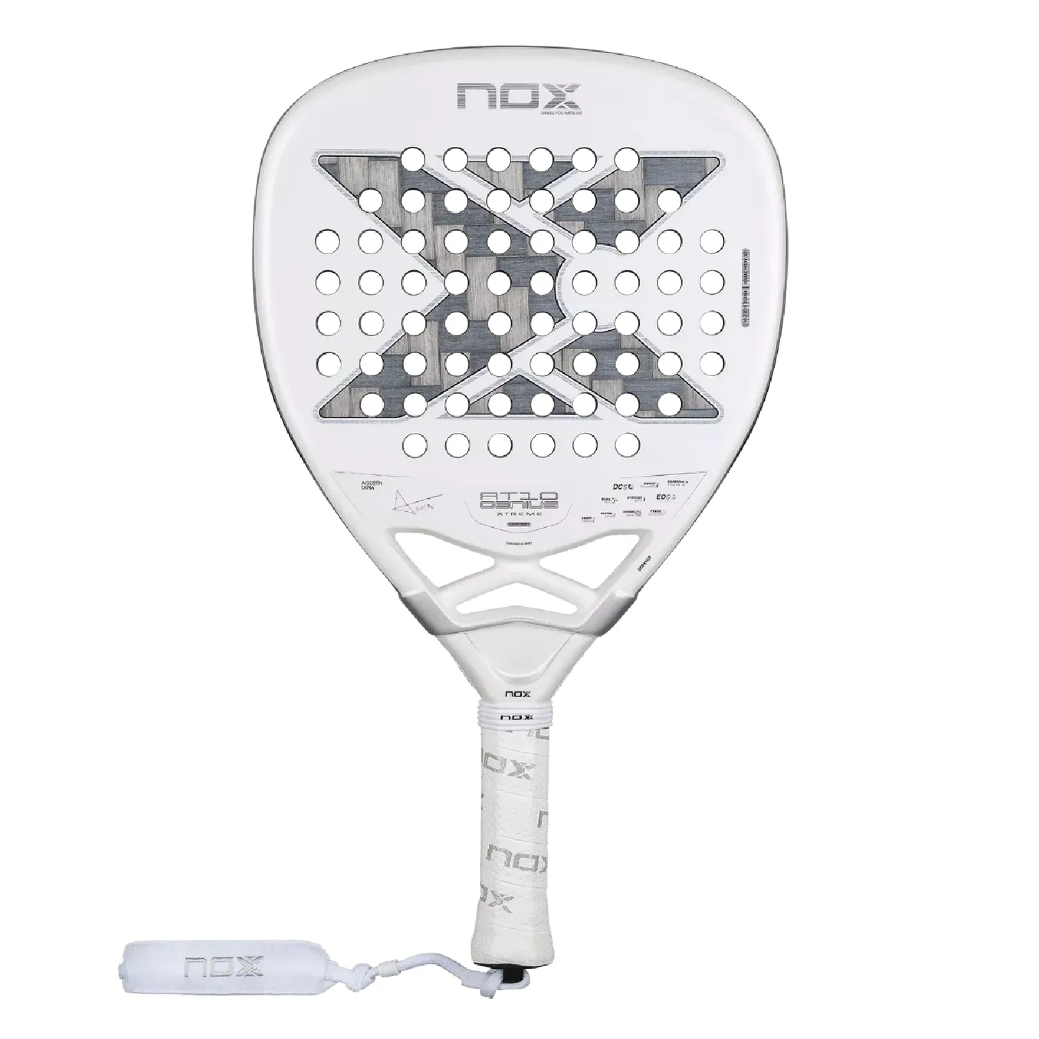 NOX Padel Racket AT10 Luxury Genius Attack 12K Alum Xtrem 2026 (By Agustin Tapia)