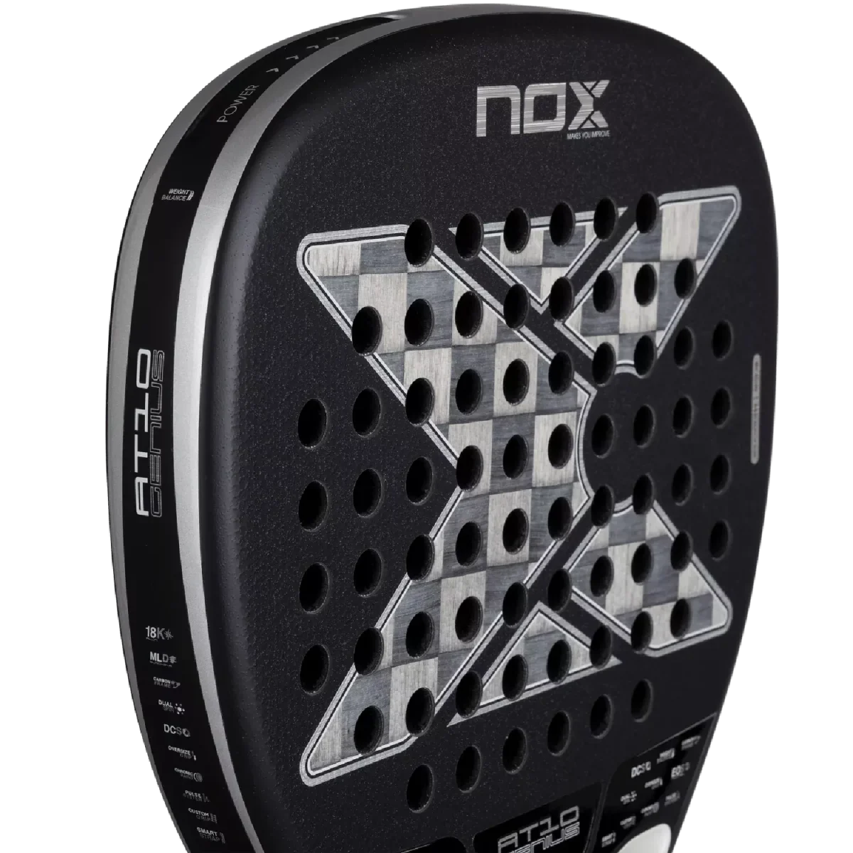 NOX Padel Racket AT10 Luxury Genius Attack 18K Alum 2026 (By Agustin Tapia)