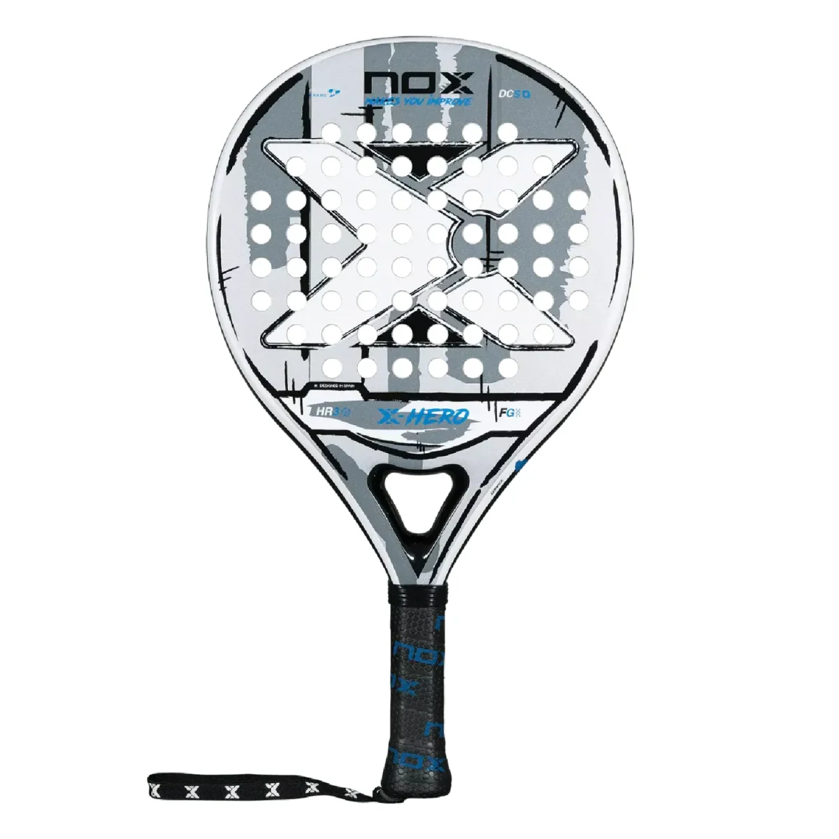NOX Padel Racket X-Hero White 2026