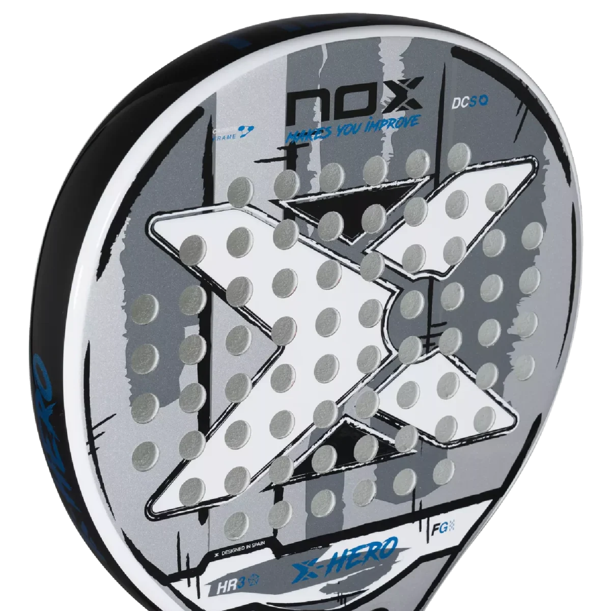 NOX Padel Racket X-Hero White 2026