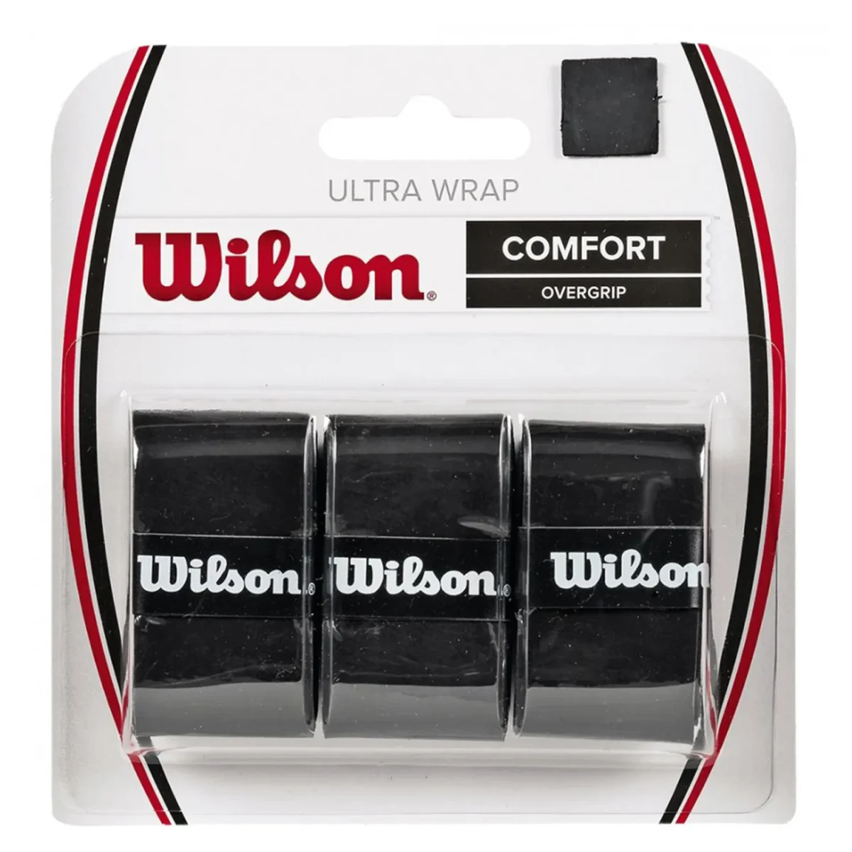 WILSON Padel Overgrip Comfort Ultra Wrap Black X 3