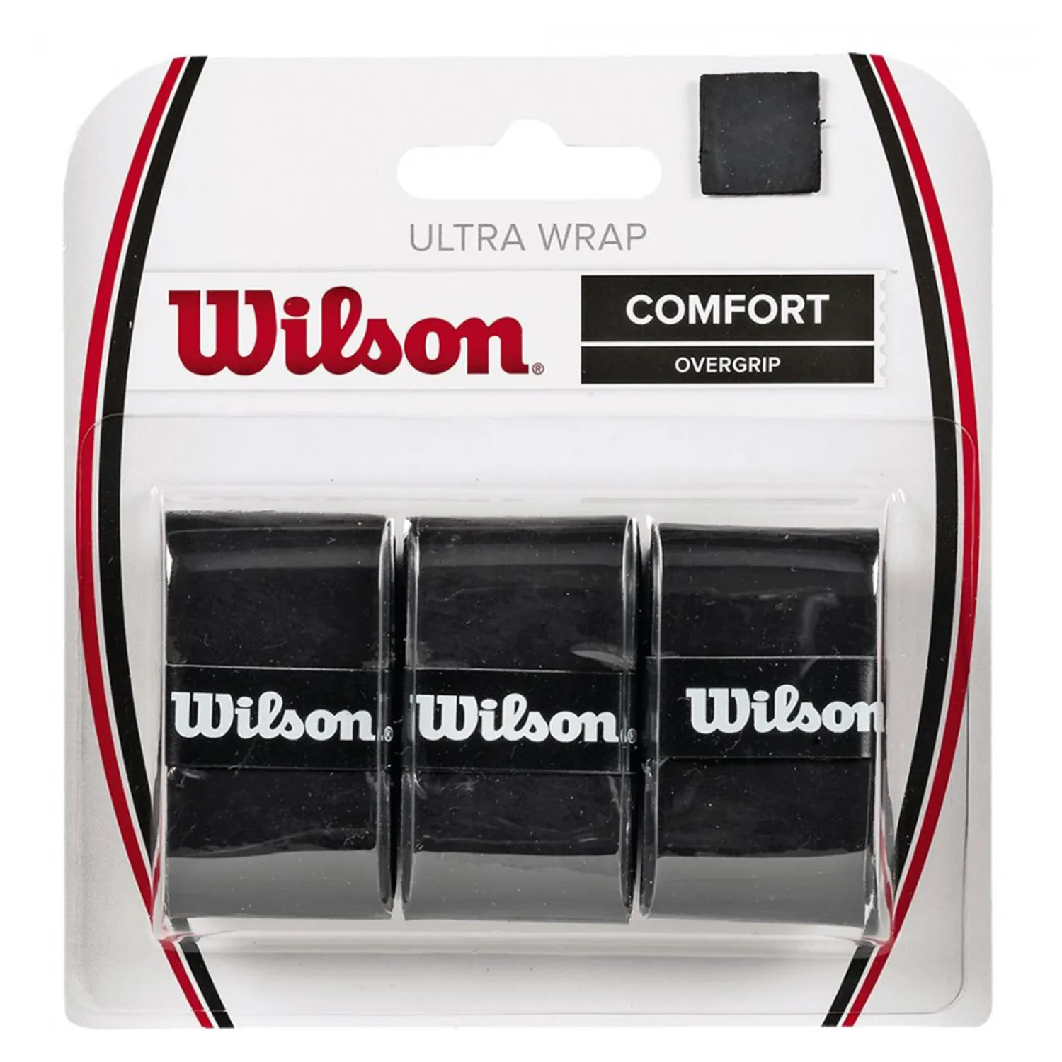WILSON Padel Overgrip Comfort Ultra Wrap Black X 3