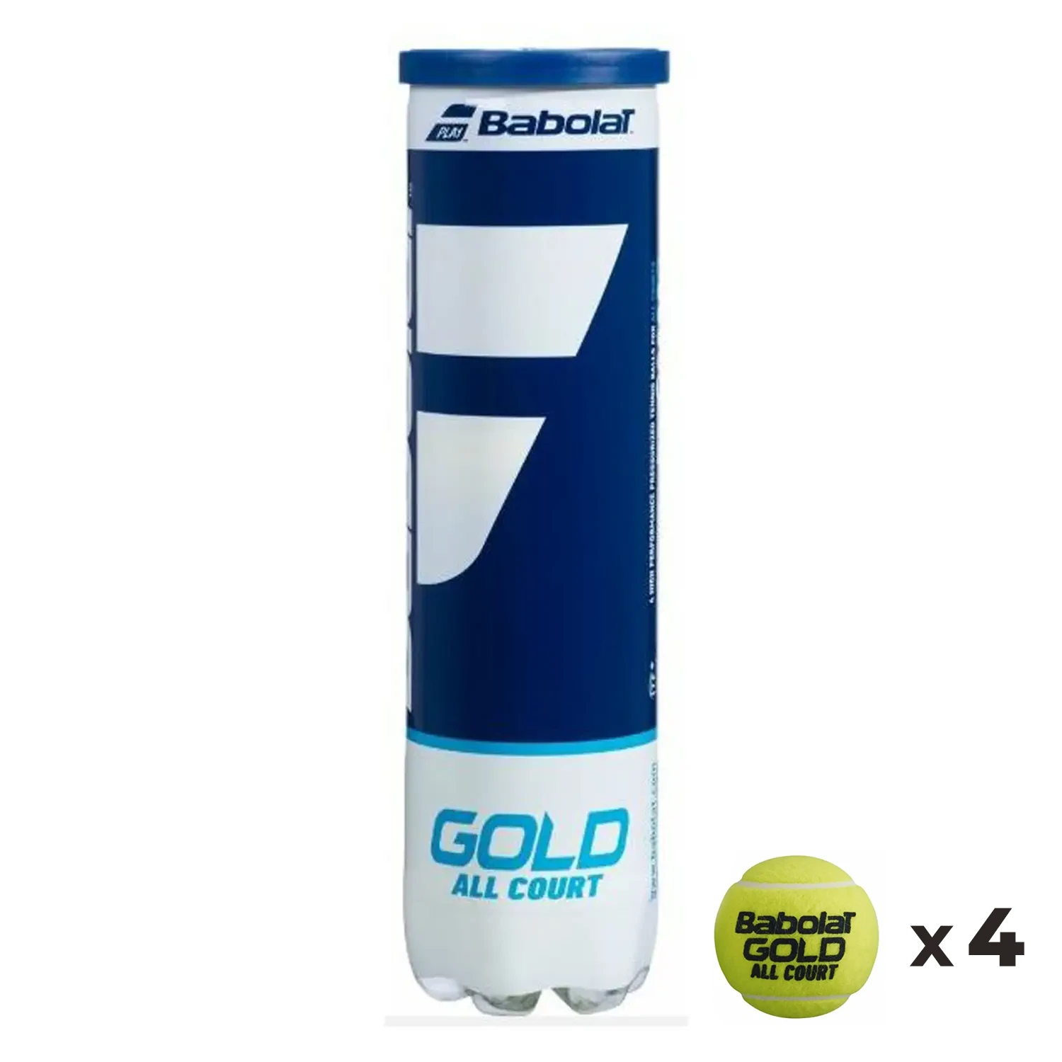 BABOLAT Tennis Ball Gold All Court X4