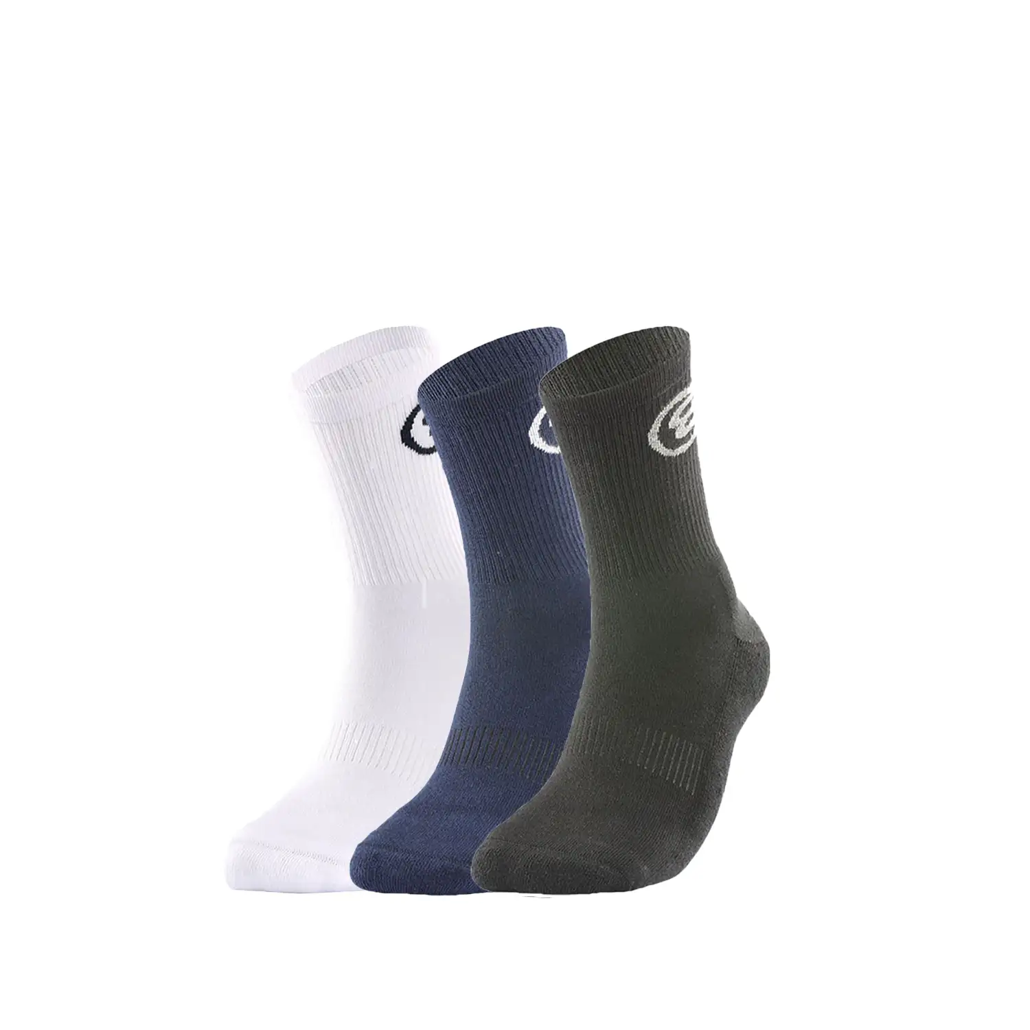 BULLPADEL Socks BP252 Black Navy White 3 Pairs