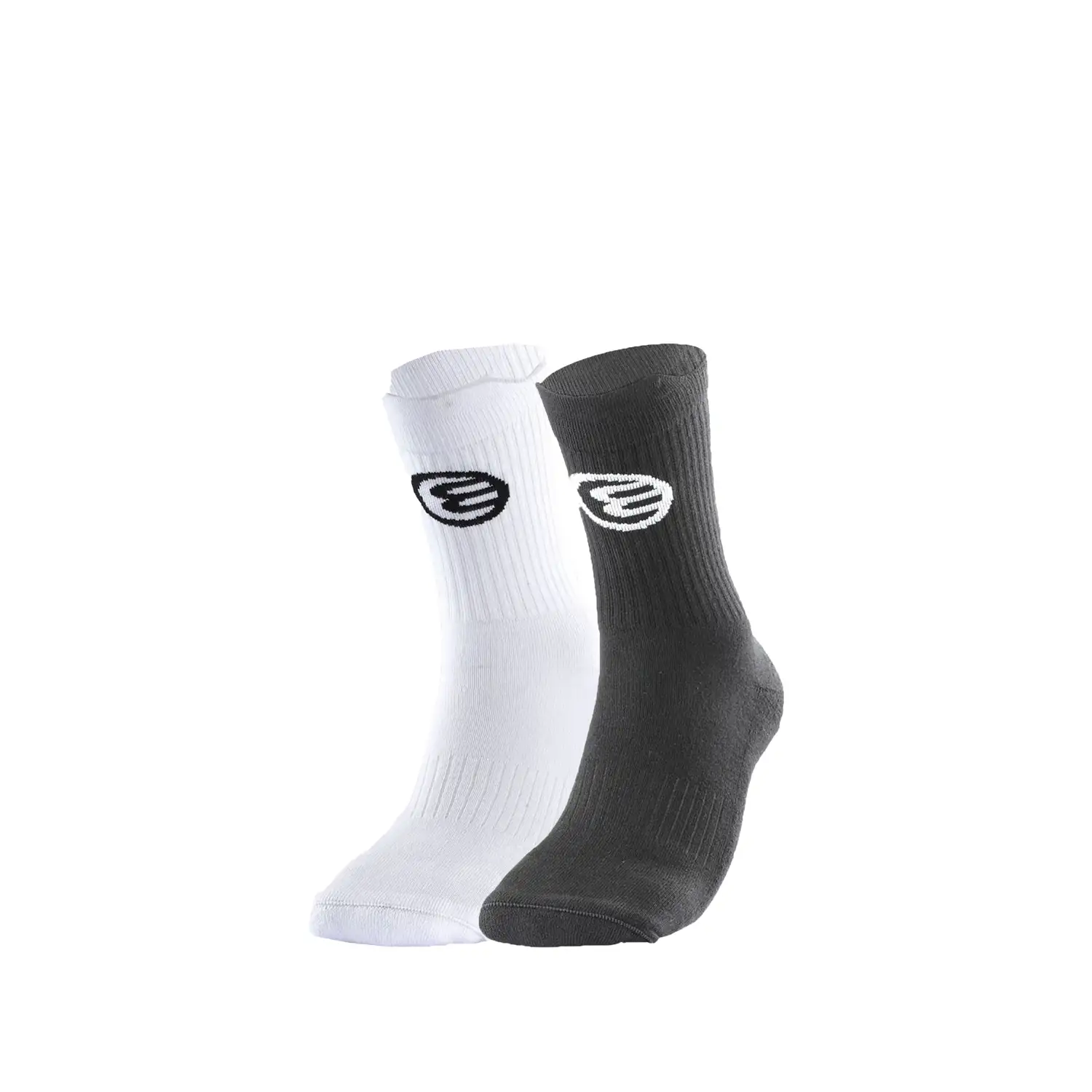 BULLPADEL Socks BP253 Black White 2 Pairs