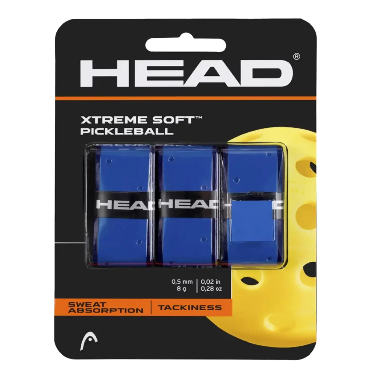 HEAD Pickleball Overgrip Xtreme Soft Blue x3 