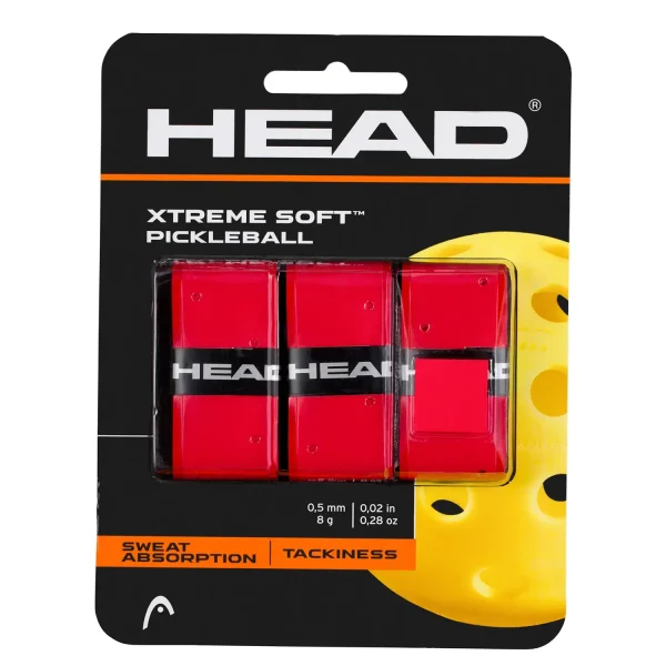 HEAD Pickleball Overgrip Xtreme Soft Red x3