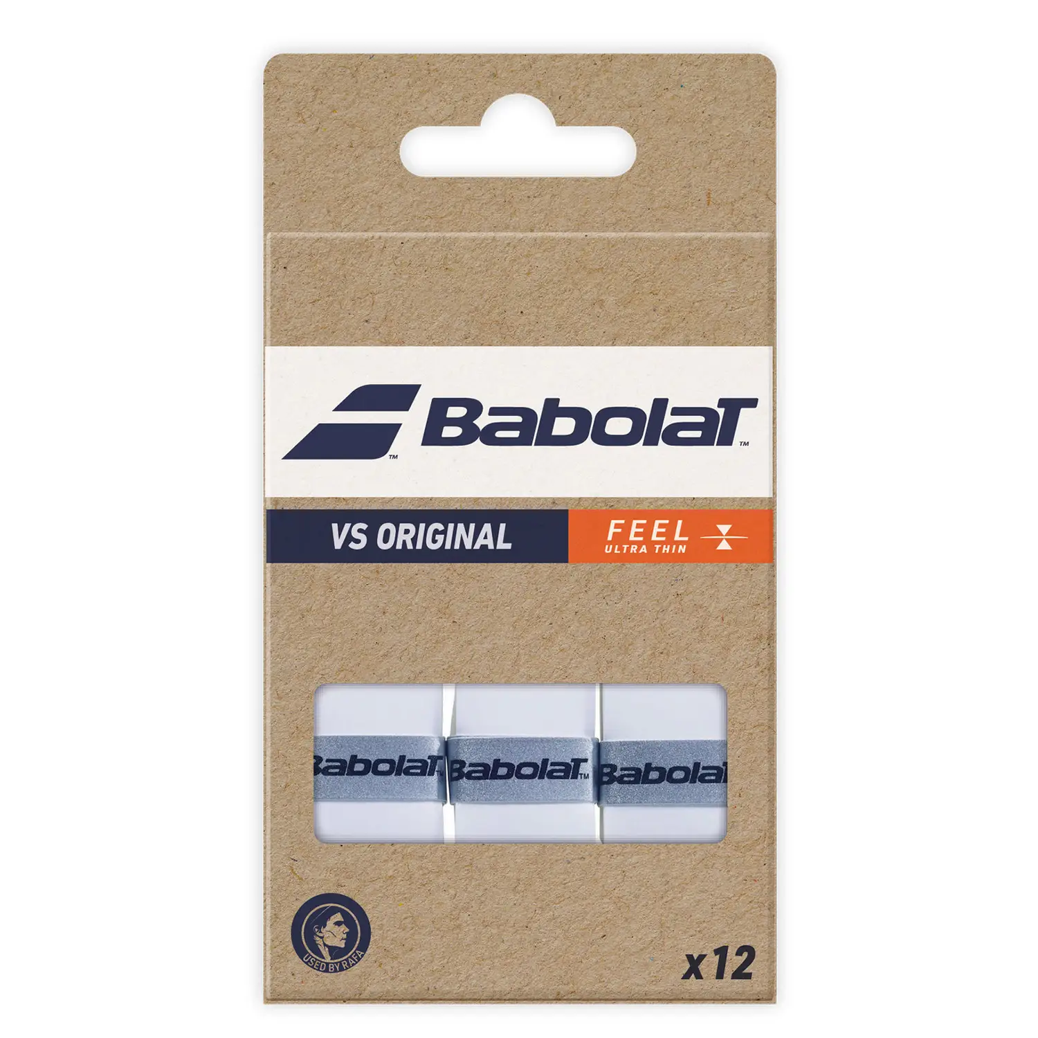 BABOLAT Padel Overgrip Vs Original Feel White x12 