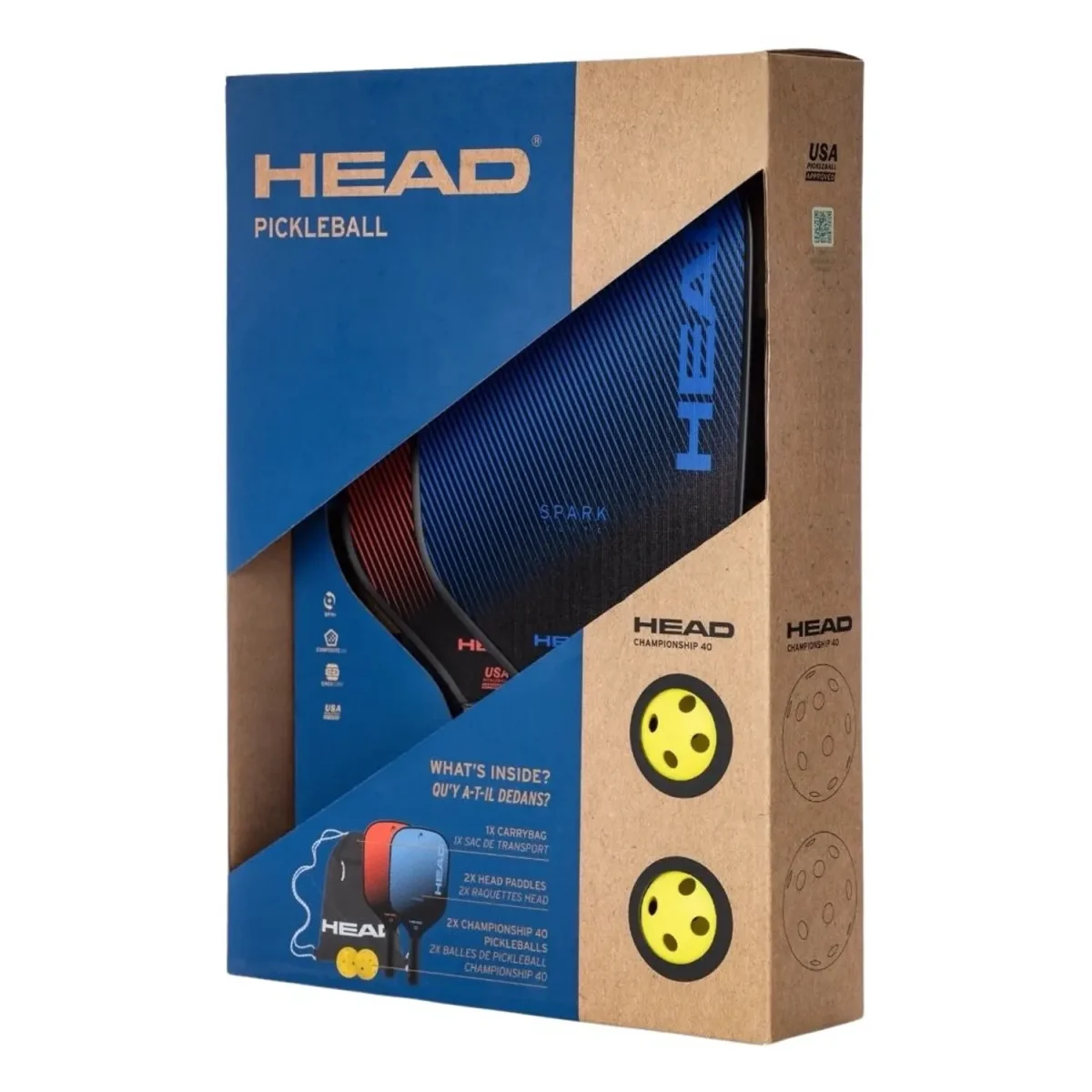 HEAD Pickleball Racket Spark Pack 