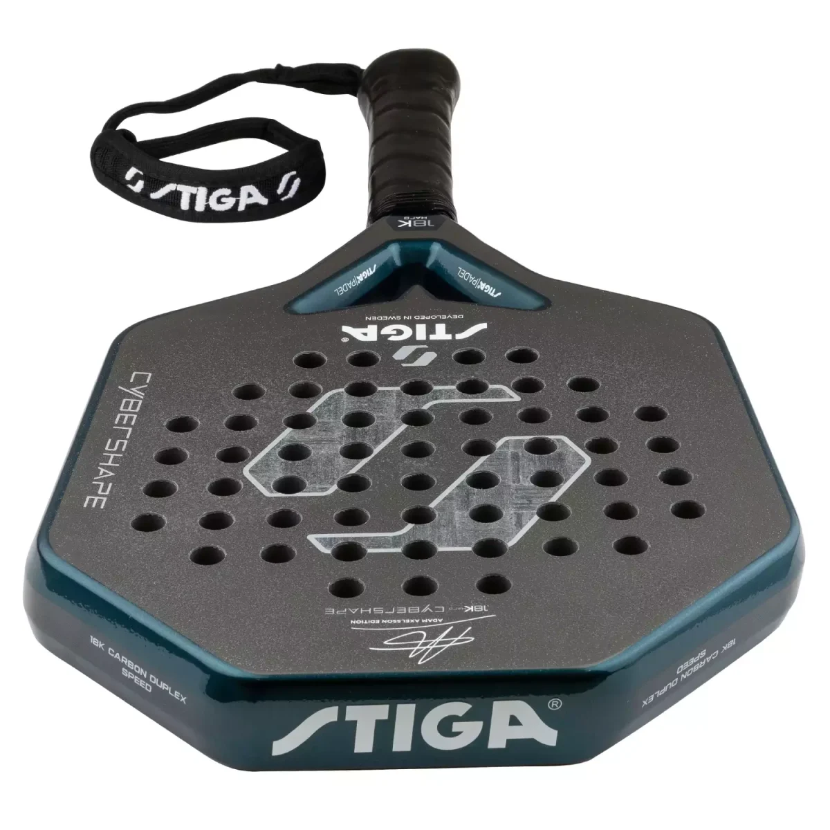 STIGA Padel Racket 18K Hard Adam Edt Cybershape 2026