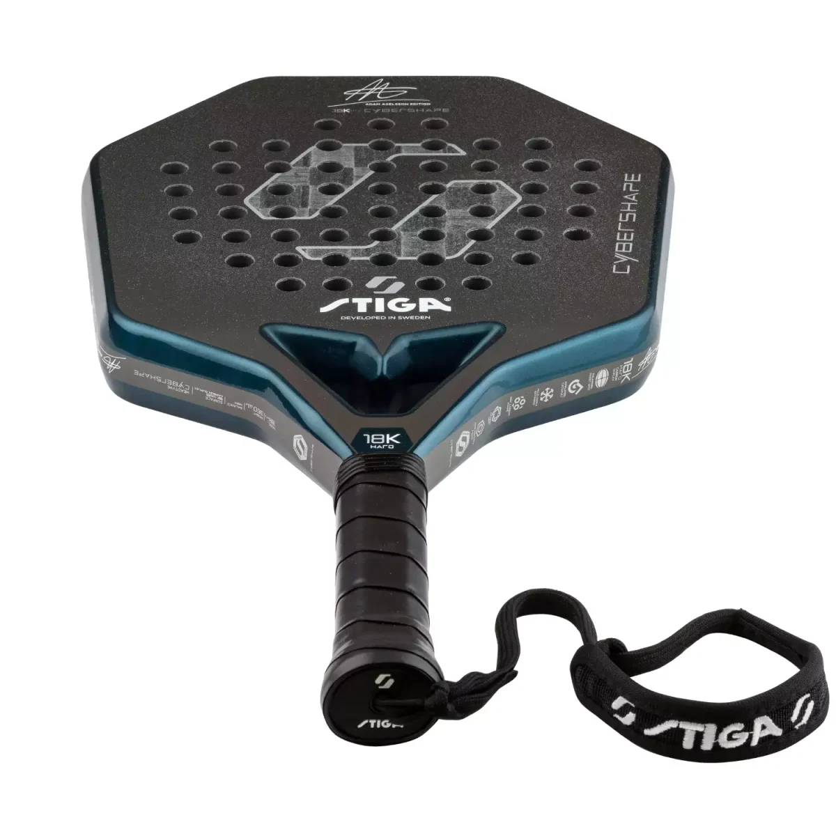 STIGA Padel Racket 18K Hard Adam Edt Cybershape 2026