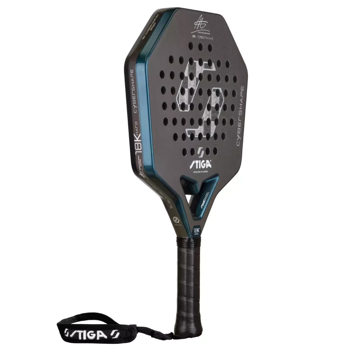 STIGA Padel Racket 18K Hard Adam Edt Cybershape 2026