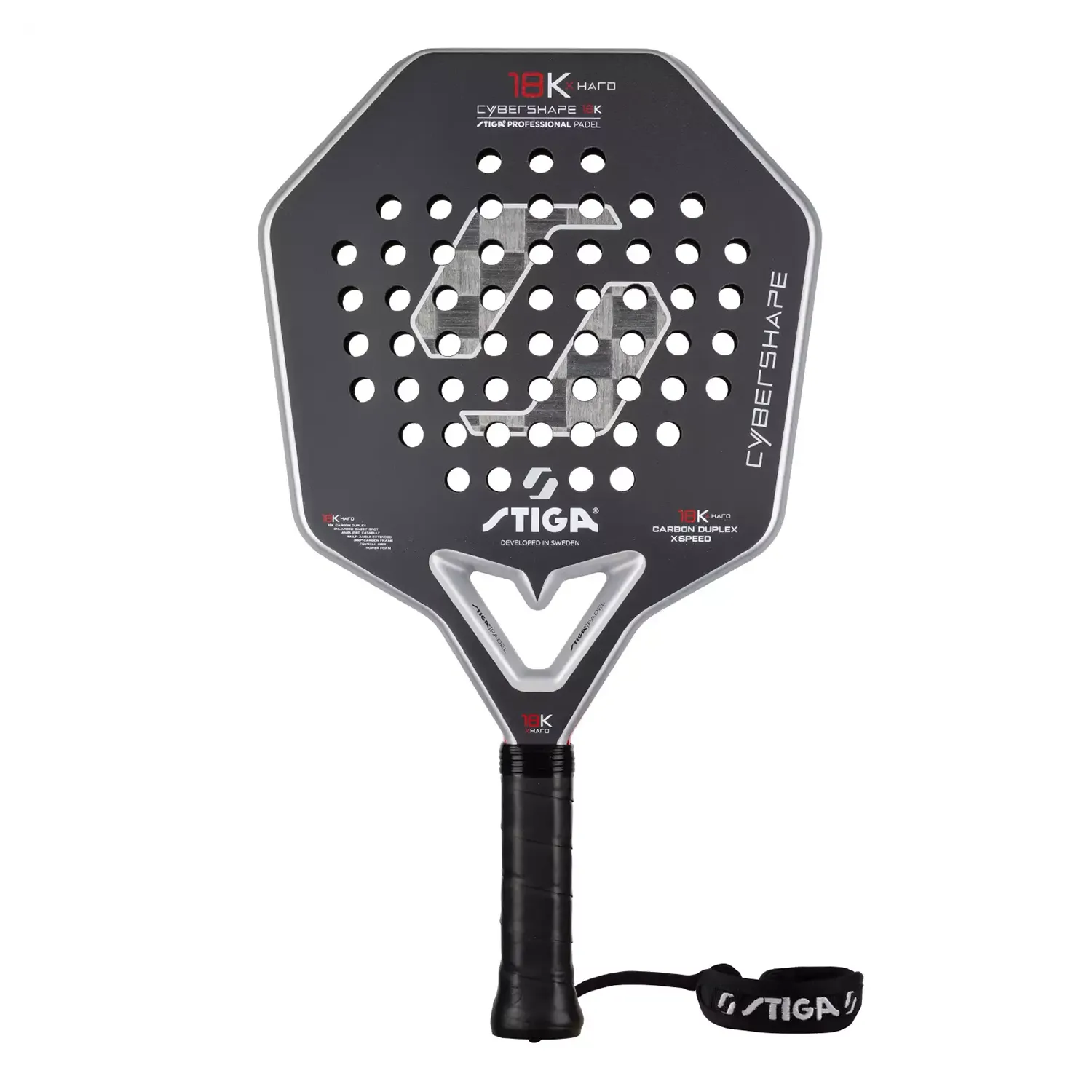 STIGA Padel Racket 18K X Hard Cybershape 2026