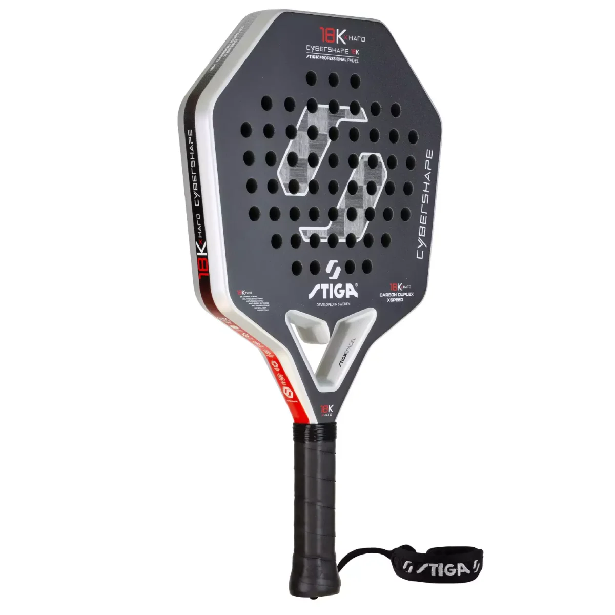 STIGA Padel Racket 18K X Hard Cybershape 2026