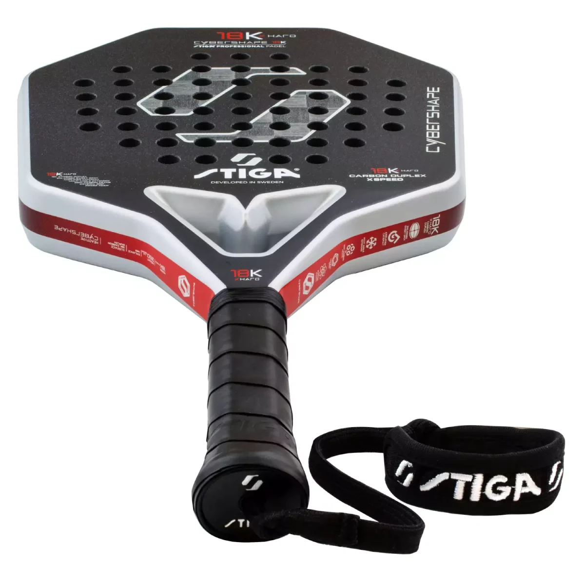 STIGA Padel Racket 18K X Hard Cybershape 2026