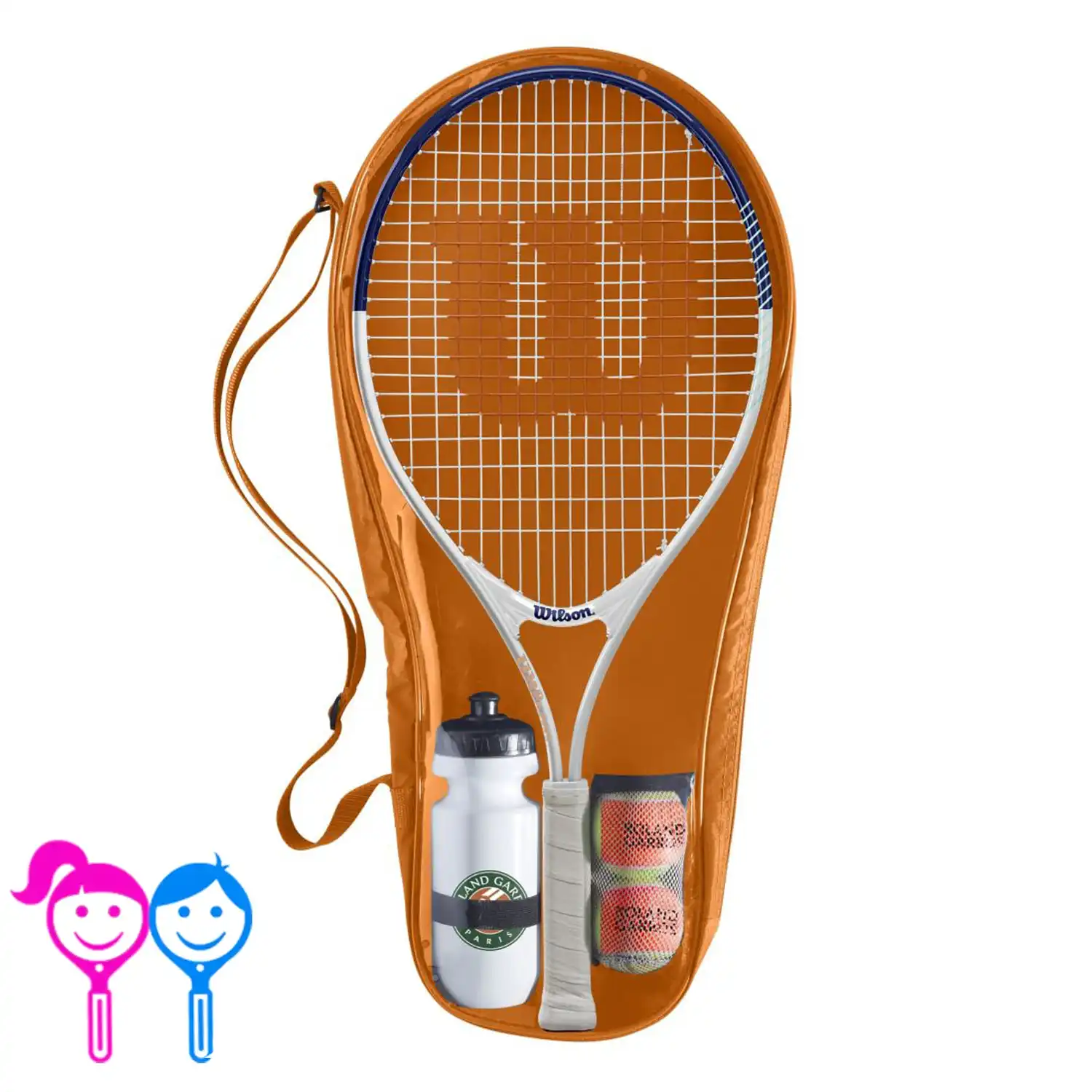 WILSON Tennis Racket Roland Garros Elite 23 Junior Kit Strung