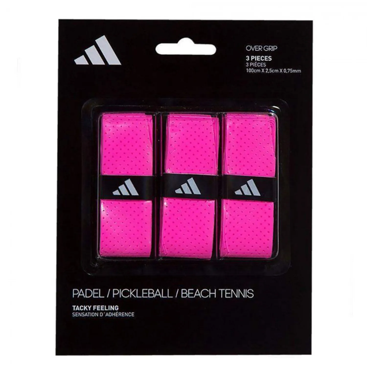 ADIDAS Padel Overgrip Tacky Feeling Pink x3