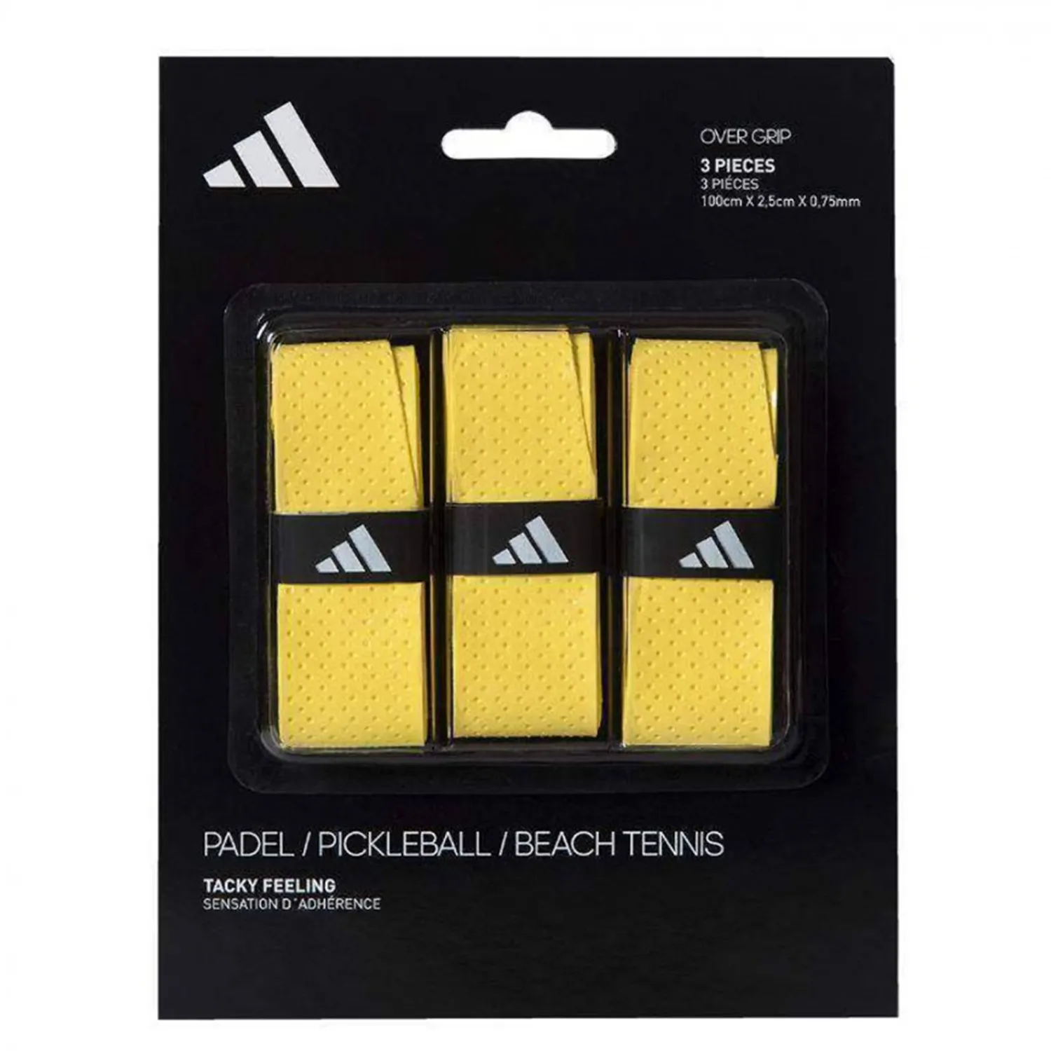 ADIDAS Padel Overgrip Tacky Feeling Yellow x3