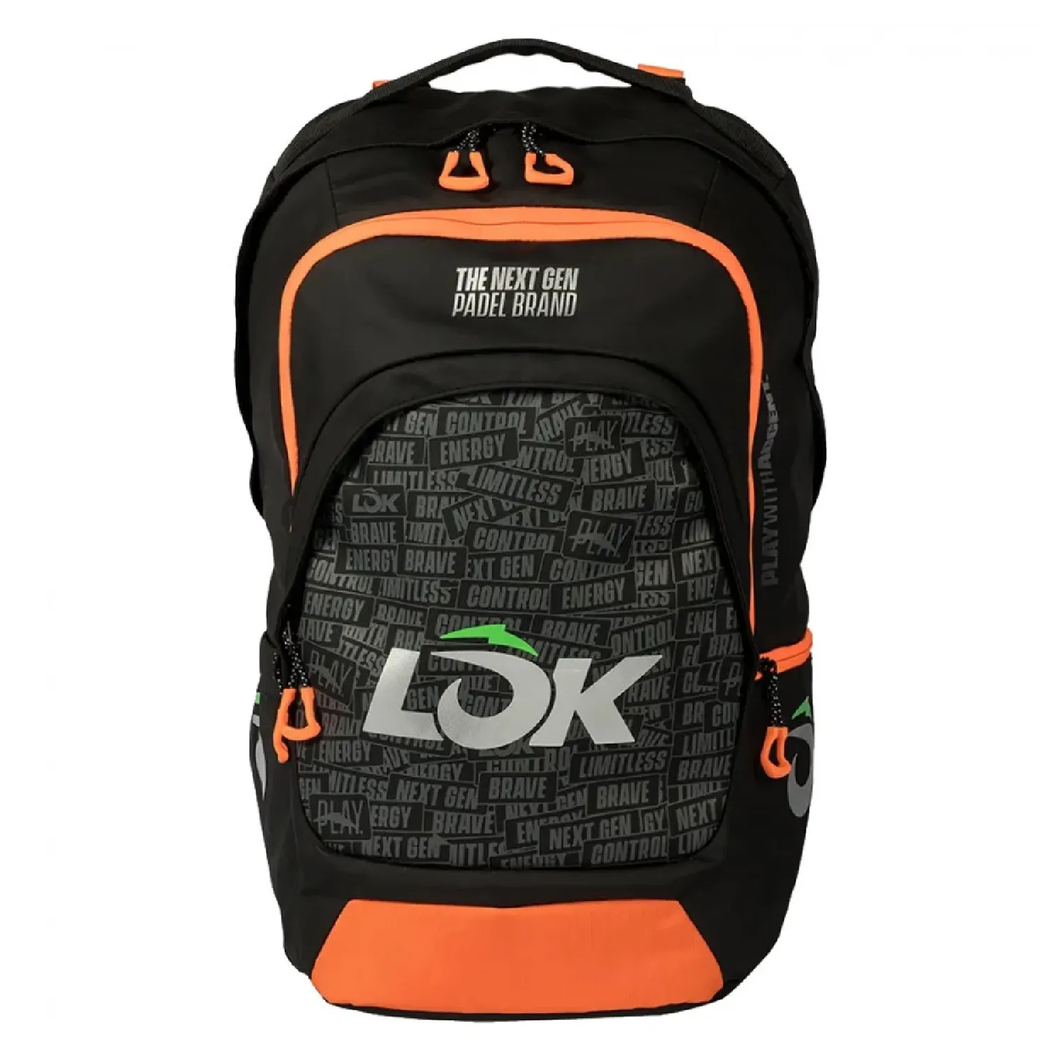 LOK Padel Backpack Maxx Gen 2 Black Orange