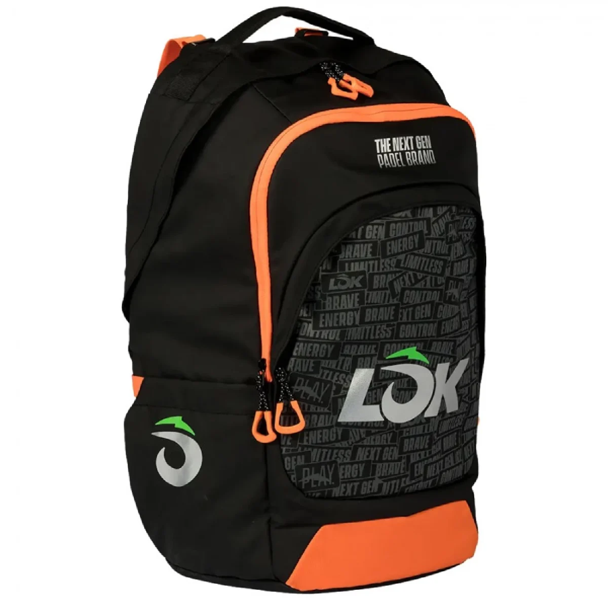 LOK Padel Backpack Maxx Gen 2 Black Orange