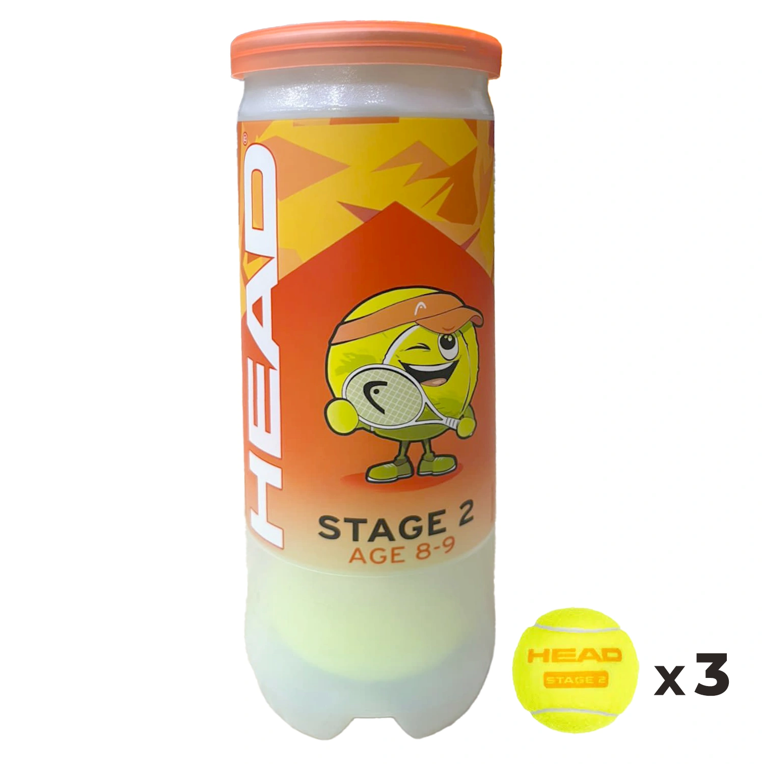 HEAD Tennis Ball STAGE 2 X3