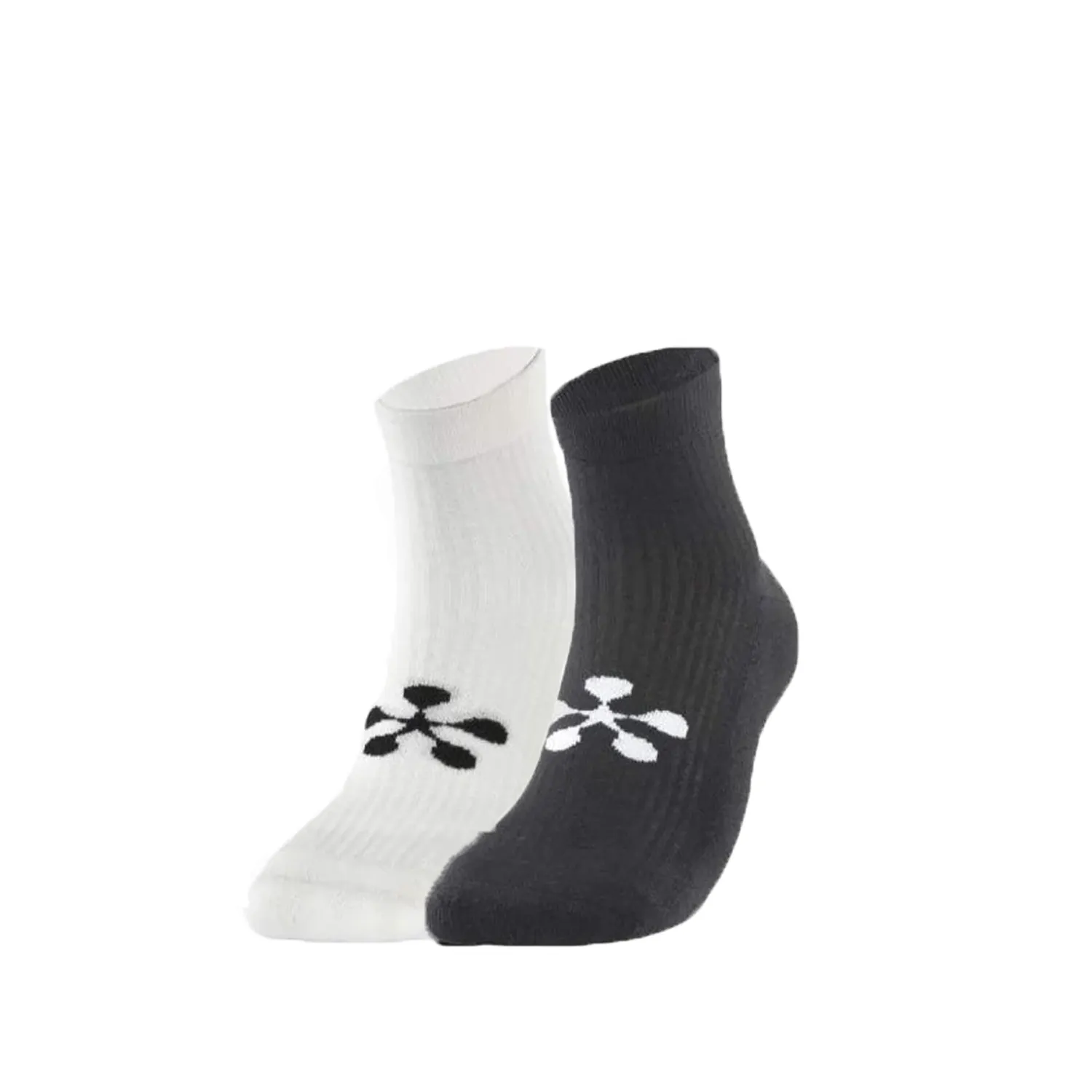 BULLPADEL Socks Bppmr2601 Black White 2 Pairs
