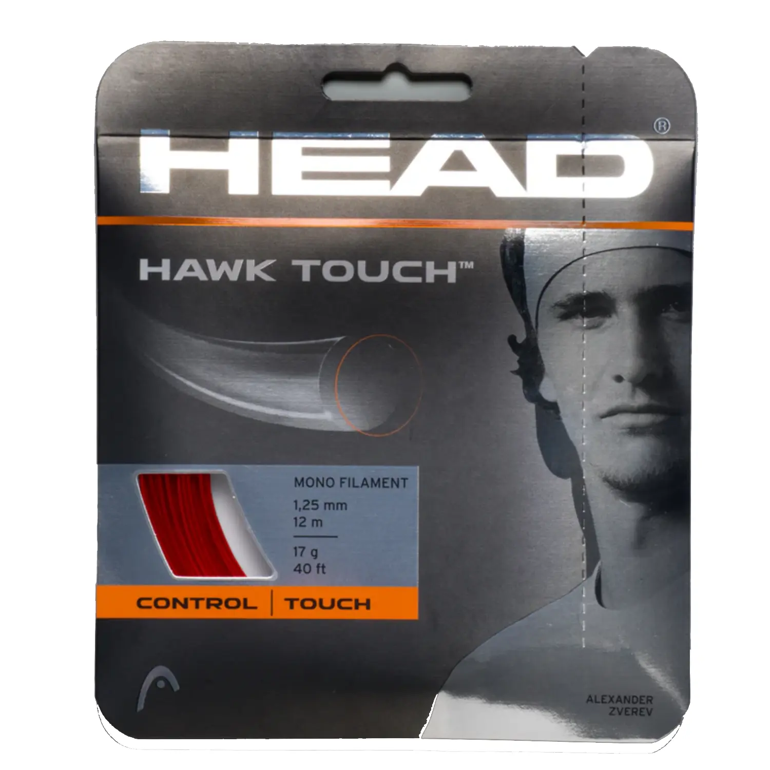 HEAD Tennis string Hawk Touch 1.25 Red